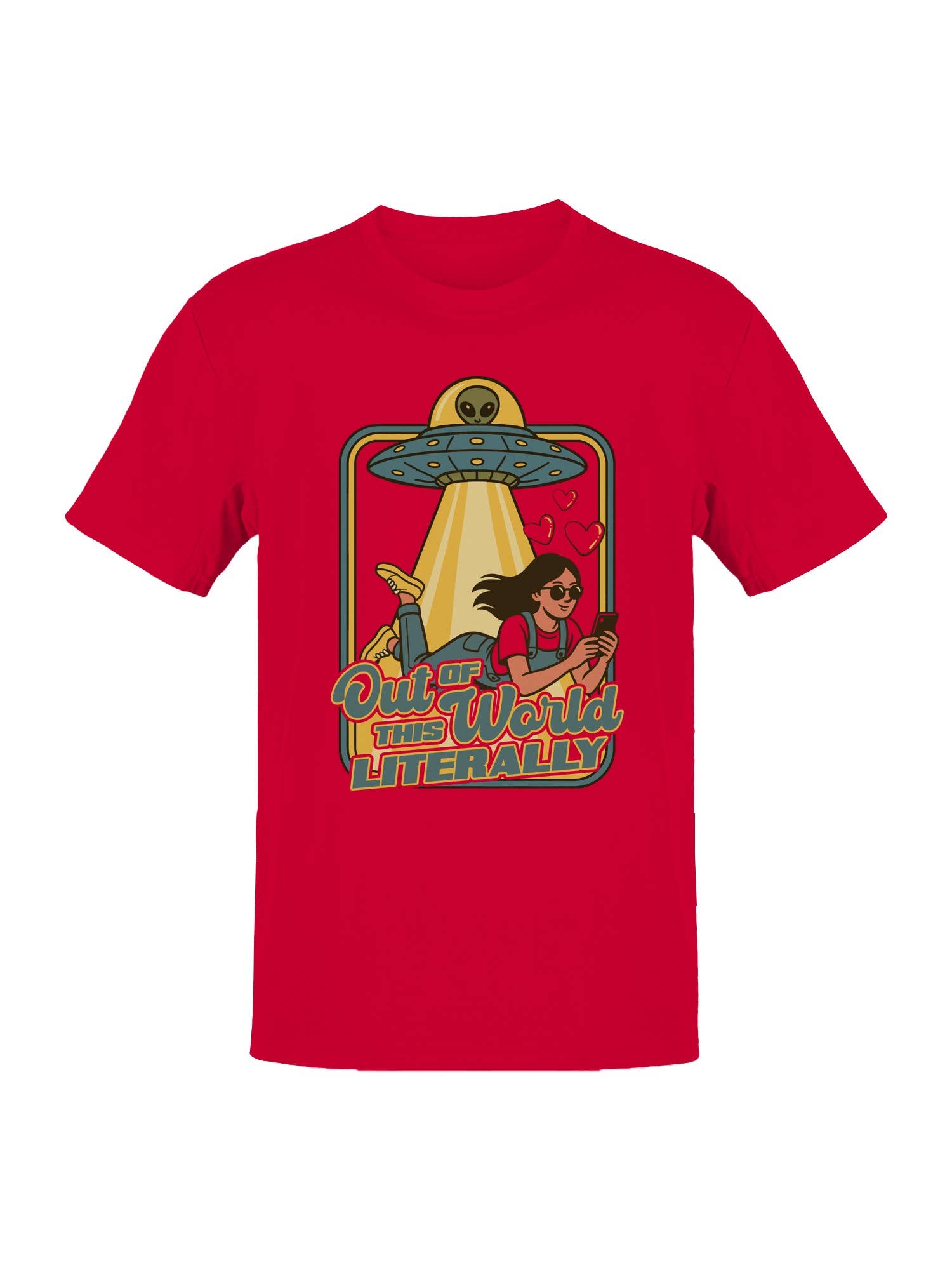 Out of This World Literally Alien Men's T-Shirt Hoodie, Sweatshirt | PodTeesHub.com