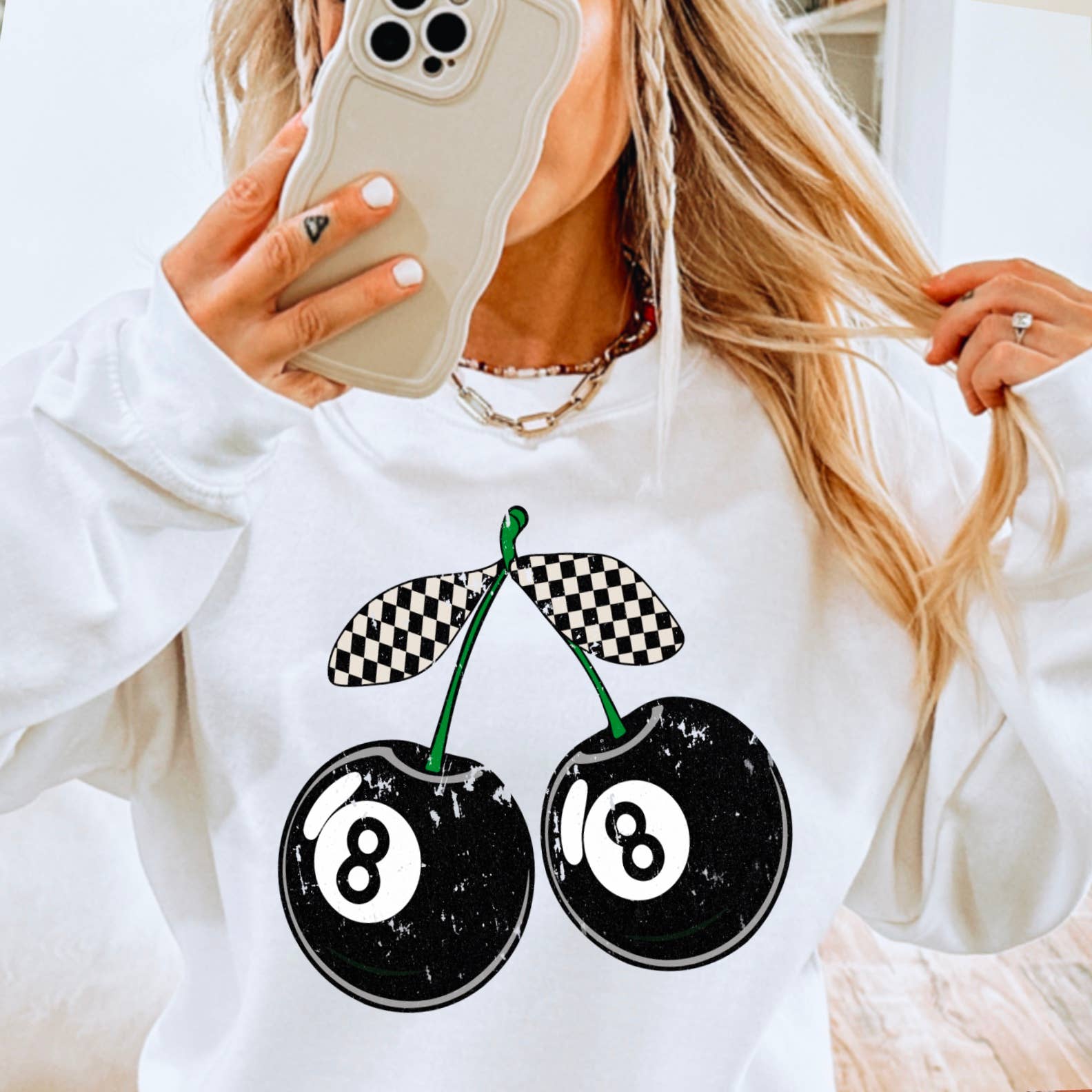 8 Ball Sweatshirt  | Retro  Sweatshirt | Edgy Sweatshirt T-Shirts, Hoodie | PodTeesHub.com