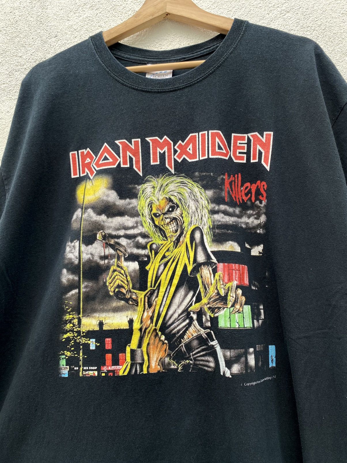 Iron Maiden X Vintage Vintage Iron Maiden Killers 2002 T-Shirts, Hoodie, Sweatshirt | PodTeesHub.com