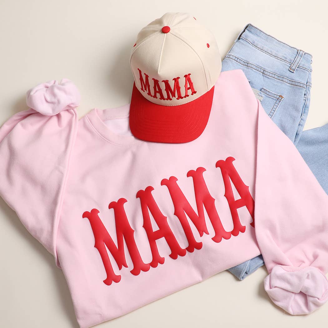 Mama Bold Puff Print Midweight Sweatshirt T-Shirts, Hoodie | PodTeesHub.com