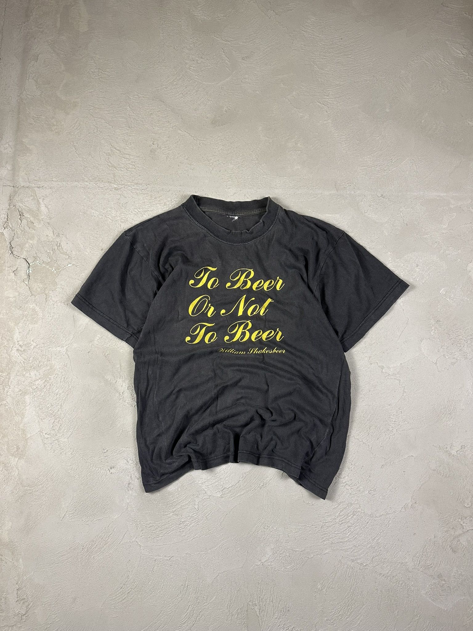 Vintage William Sheaksbeer Beer Parody Humor Washed T Shirt Hoodie, Sweatshirt | PodTeesHub.com