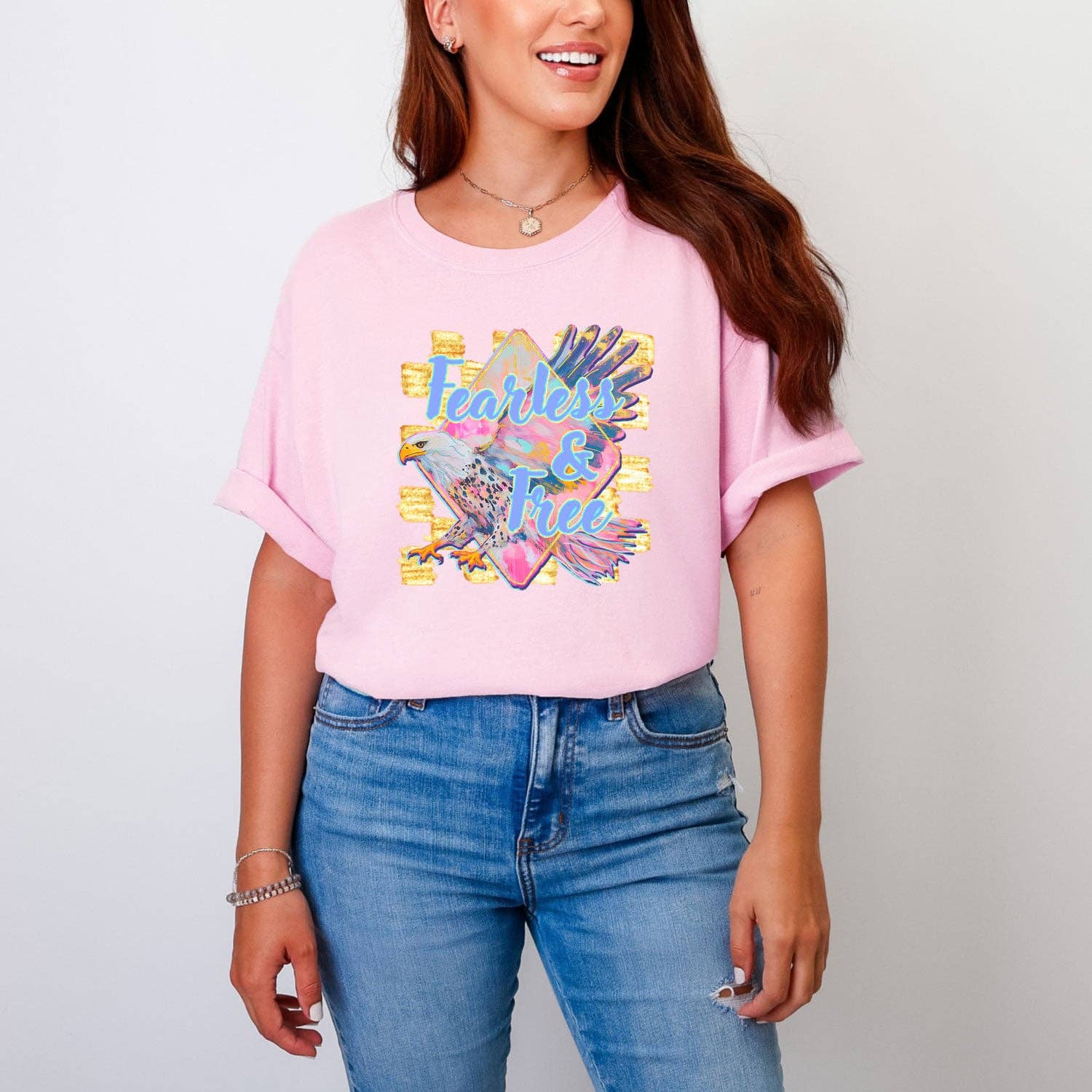 Fearless & Free Tee Hoodie, Sweatshirt | PodTeesHub.com