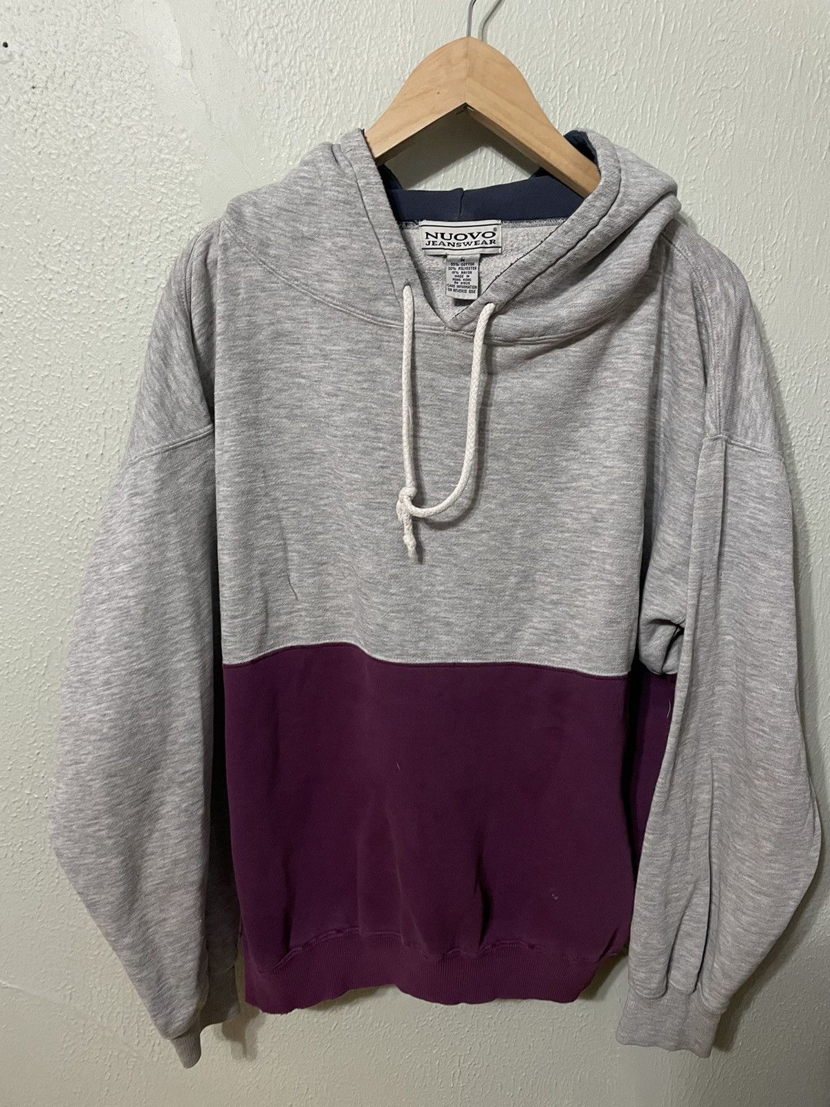 Vintage Crewneck Color Block Hooded Vintage Sweatshirt T-Shirts, Hoodie | PodTeesHub.com