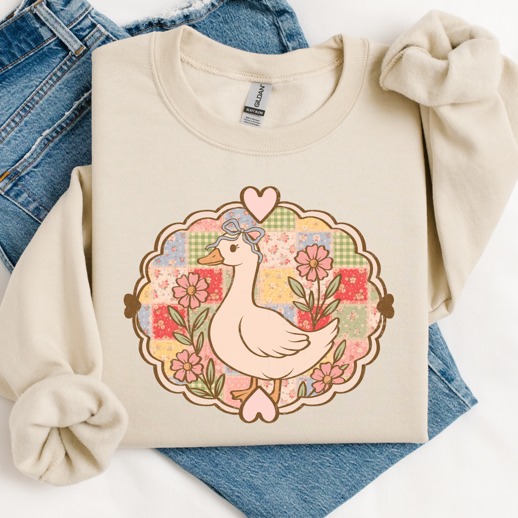 Vintage Thrift Goose Graphic Tee or Sweatshirt Hoodie | PodTeesHub.com