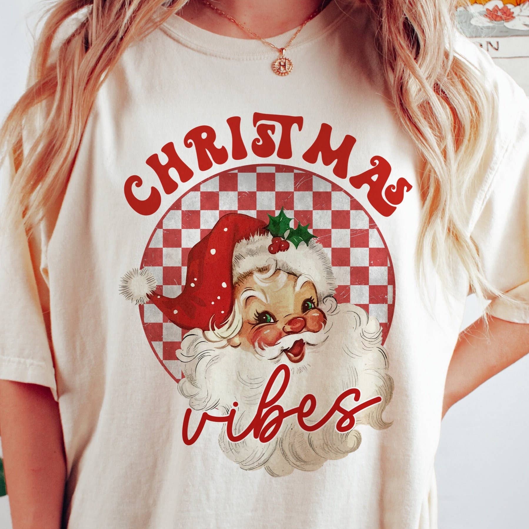Retro Santa Christmas Tee Merry Vintage Holiday Hoodie, Sweatshirt | PodTeesHub.com