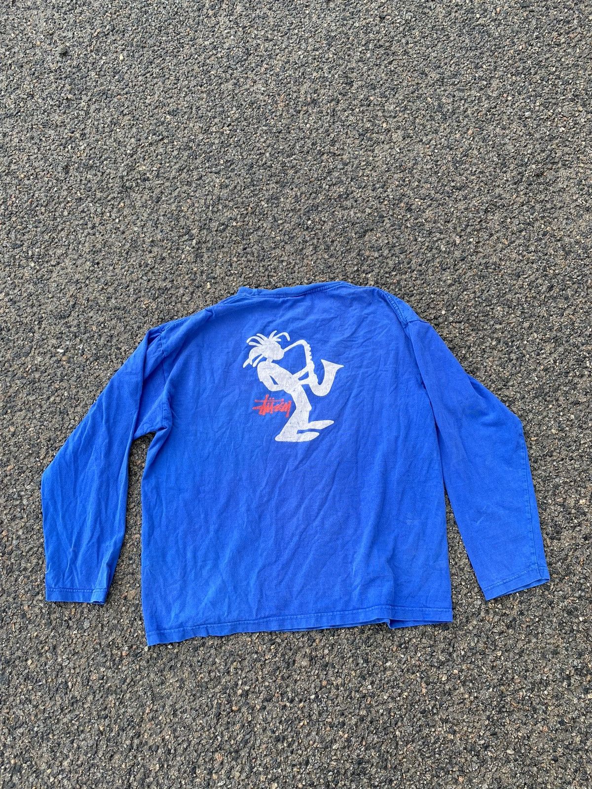 Stussy Mens Vintage Distressed Stussy Longsleeve T Shirt Rare Y2k Hoodie, Sweatshirt | PodTeesHub.com