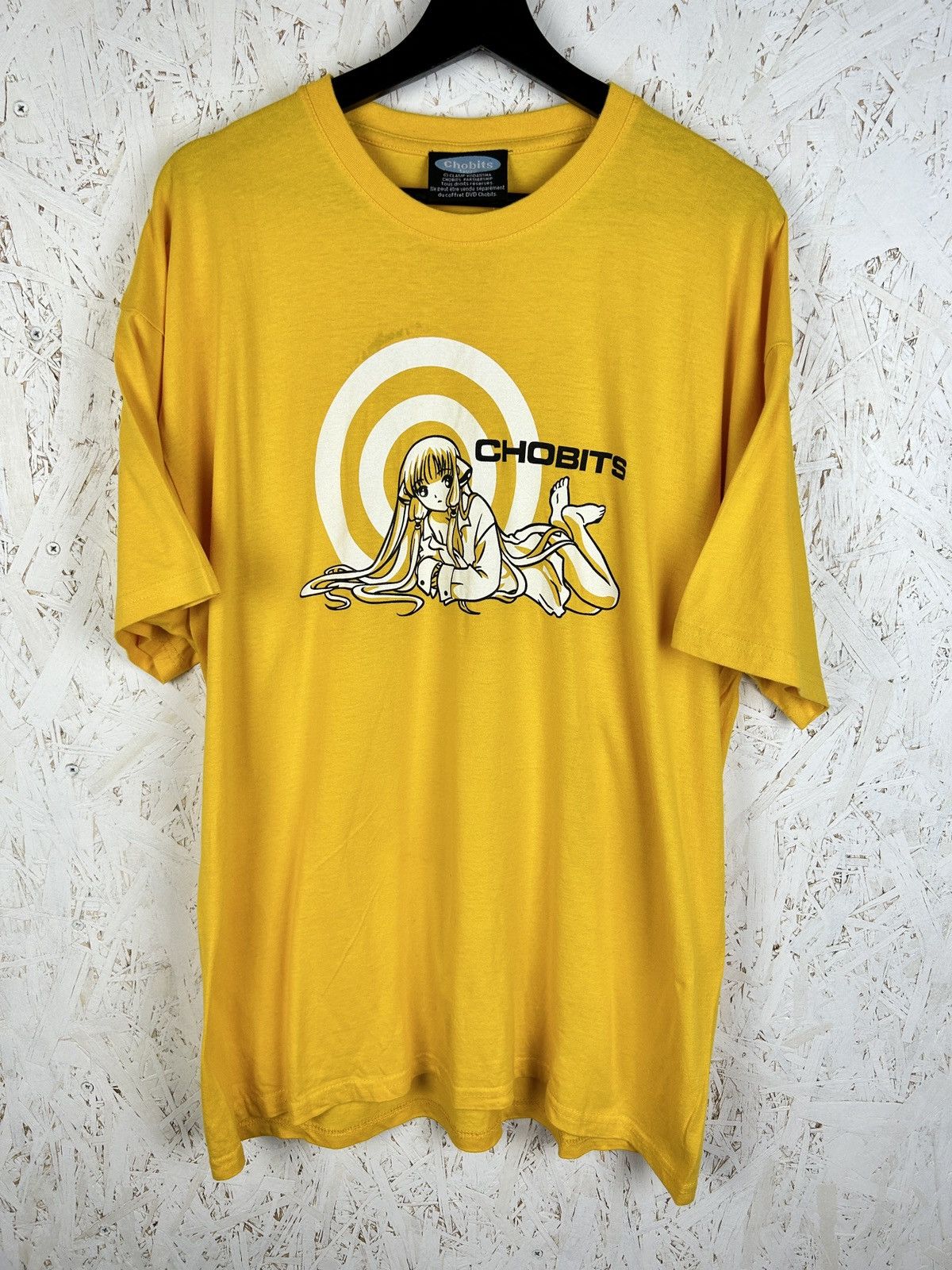 Anime 00s Vintage Chobits Anime Hideki Motsuwa Yellow Xl T-Shirts, Hoodie, Sweatshirt