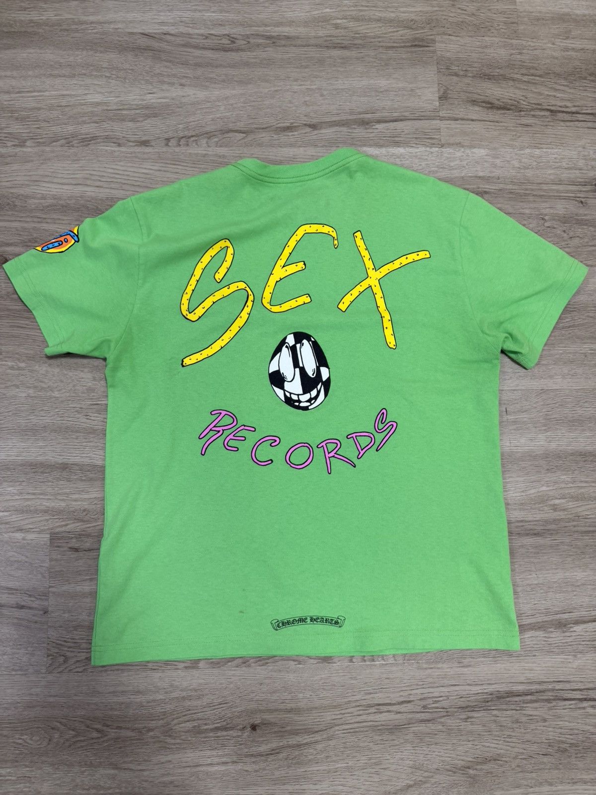 Hearts Chrome Hearts Sex Records Green Mattyboy Tee Hoodie, Sweatshirt | PodTeesHub.com
