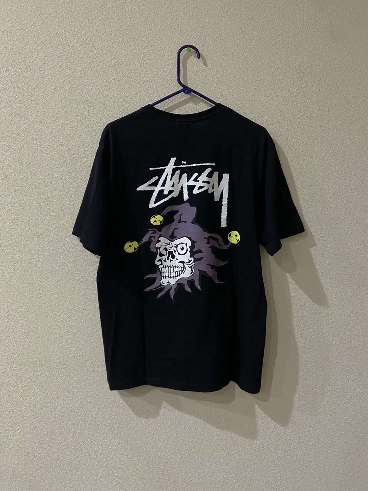 Stussy Joker Tee Black Size Medium Hoodie, Sweatshirt | PodTeesHub.com