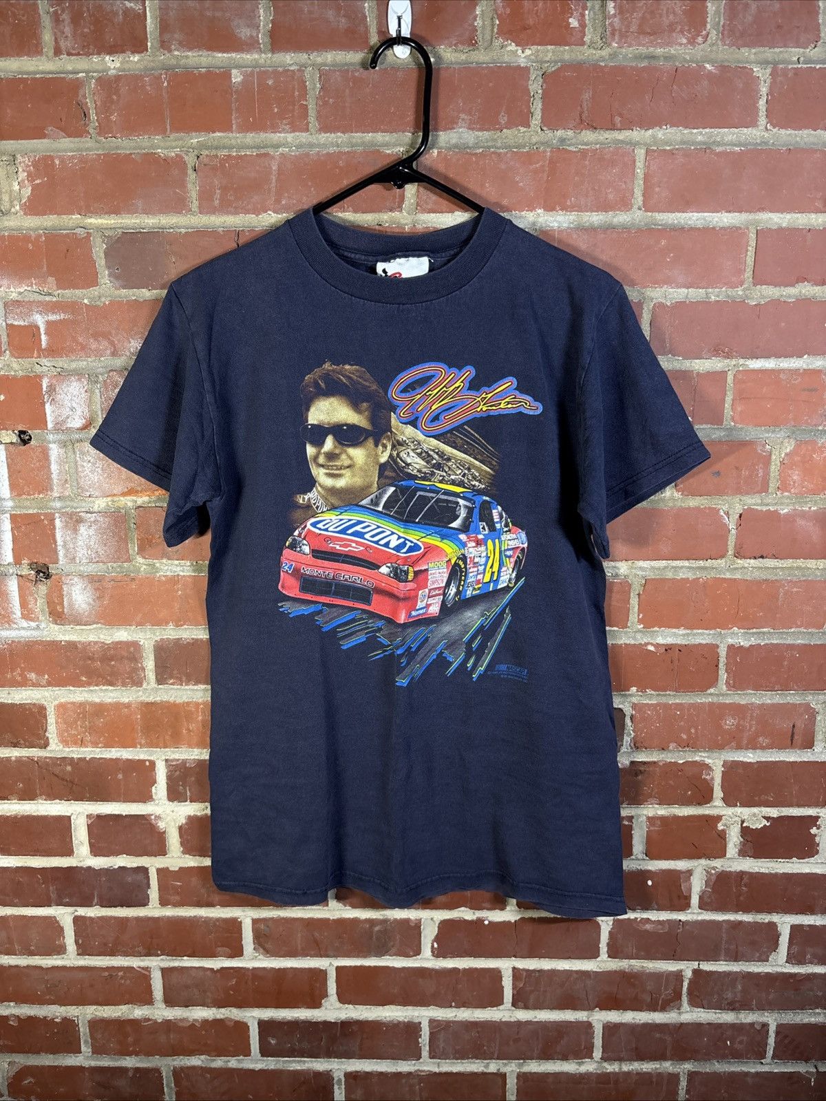 Nascar Vintage 90s 1999 Nascar 24 Jeff Gordon Faded Shirt Short Xl Hoodie, Sweatshirt | PodTeesHub.com