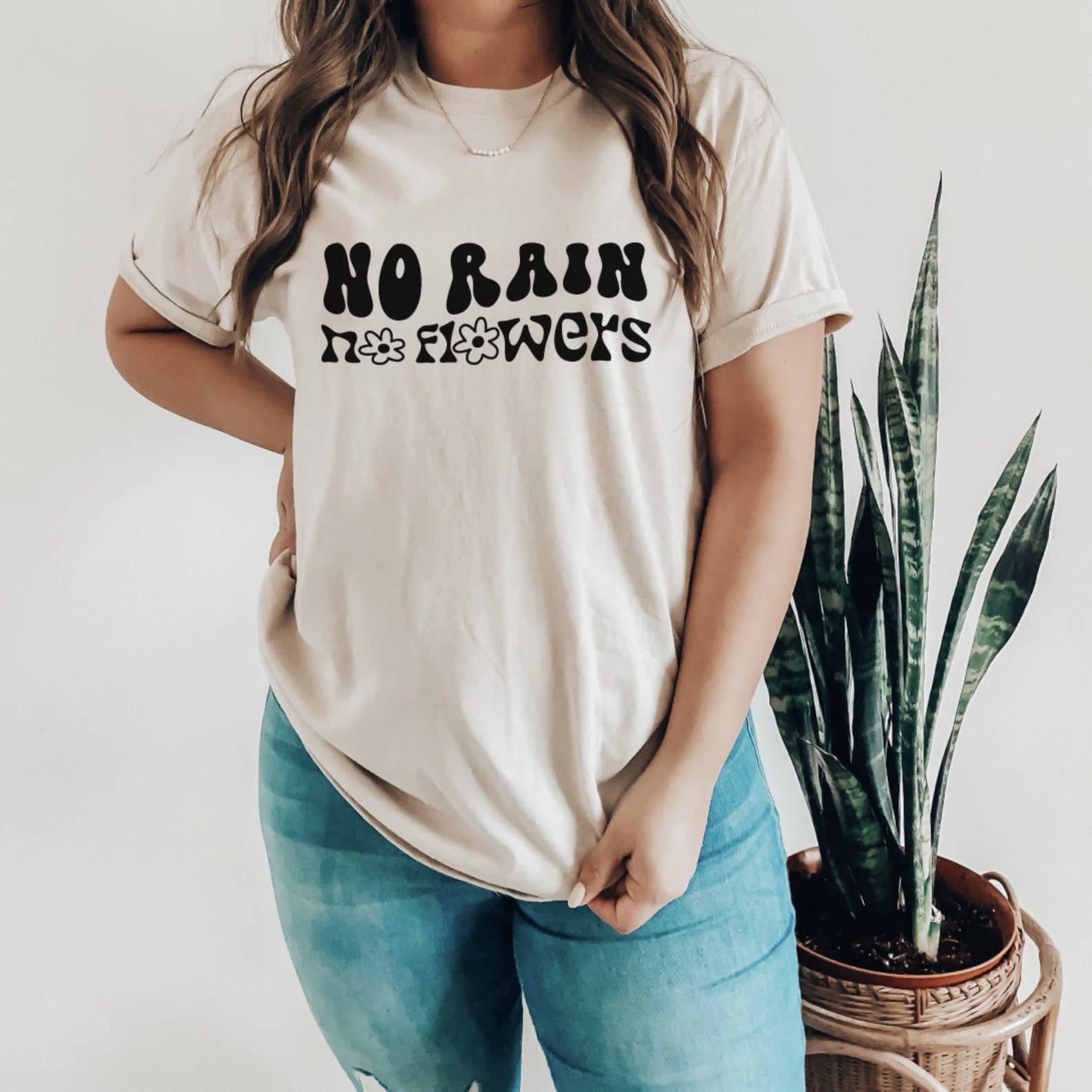 No Rain No Flowers T-Shirt Hoodie, Sweatshirt | PodTeesHub.com