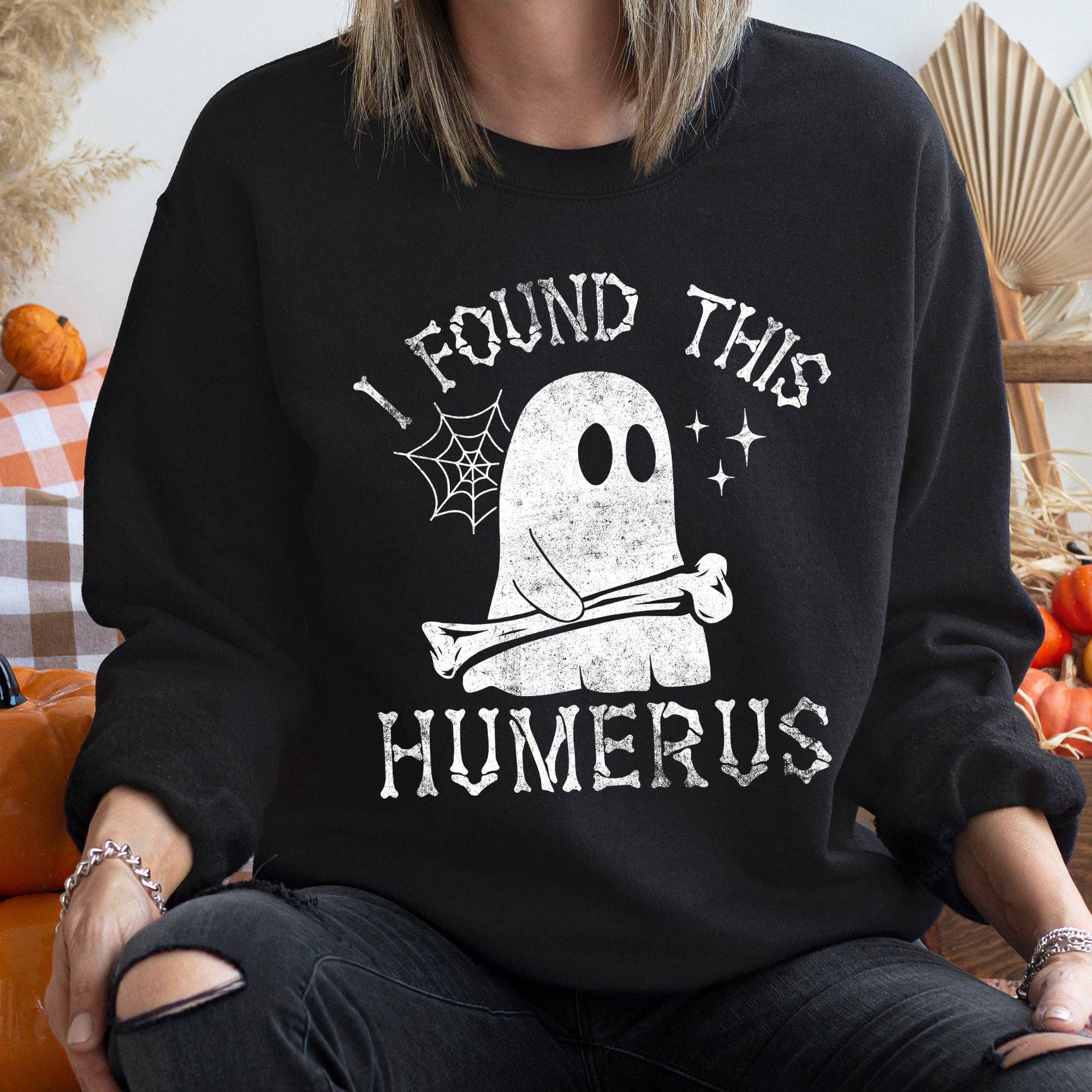 Humerus Ghost Vintage Halloween Sweatshirt T-Shirts, Hoodie | PodTeesHub.com