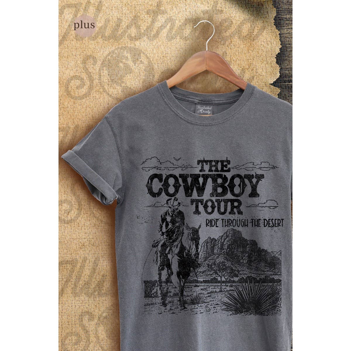The Cowboy Tour Vintage Graphic Plus Tee Hoodie, Sweatshirt | PodTeesHub.com