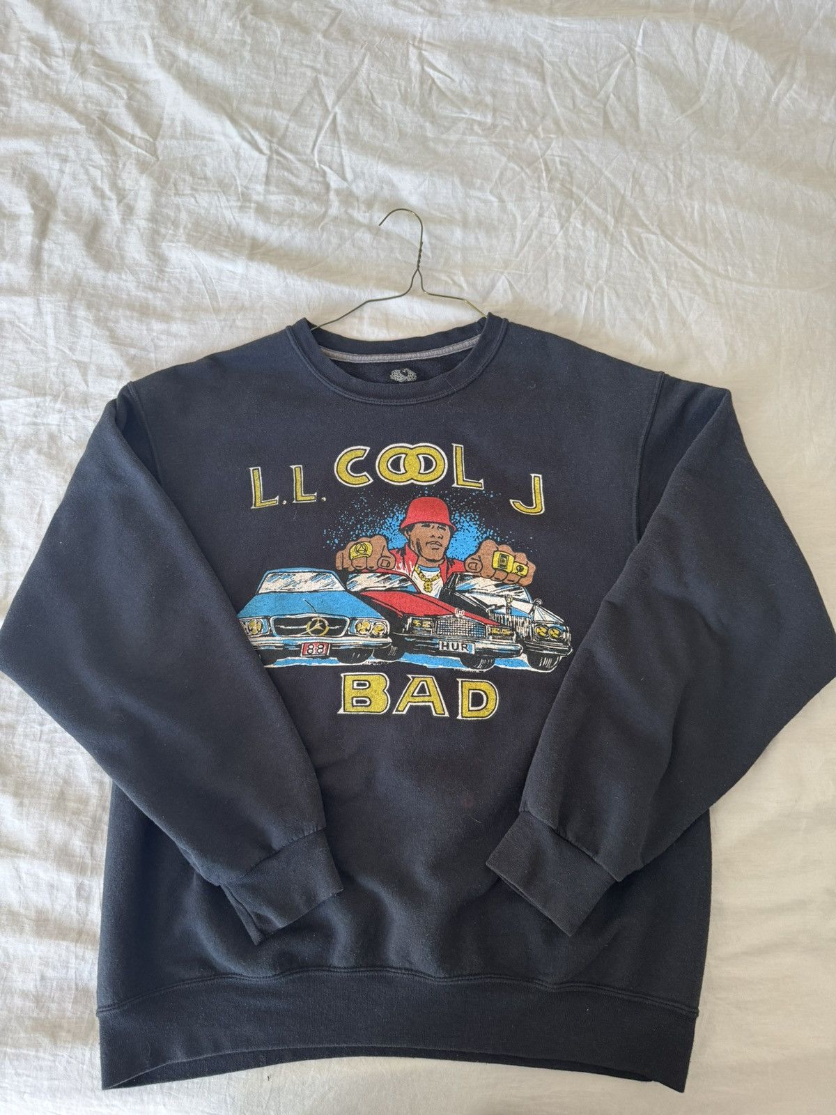 Fruit Of The Loom Vintage Ll Cool J Bad Graphic Crewneck T-Shirts, Hoodie, Sweatshirt | PodTeesHub.com
