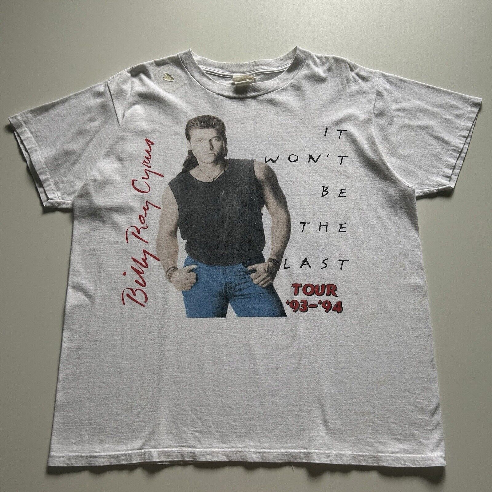Band Tees Vintage 90s Billy Ray Cyrus T Shirt Xl 94 95 Tour Art Rare Hoodie, Sweatshirt | PodTeesHub.com