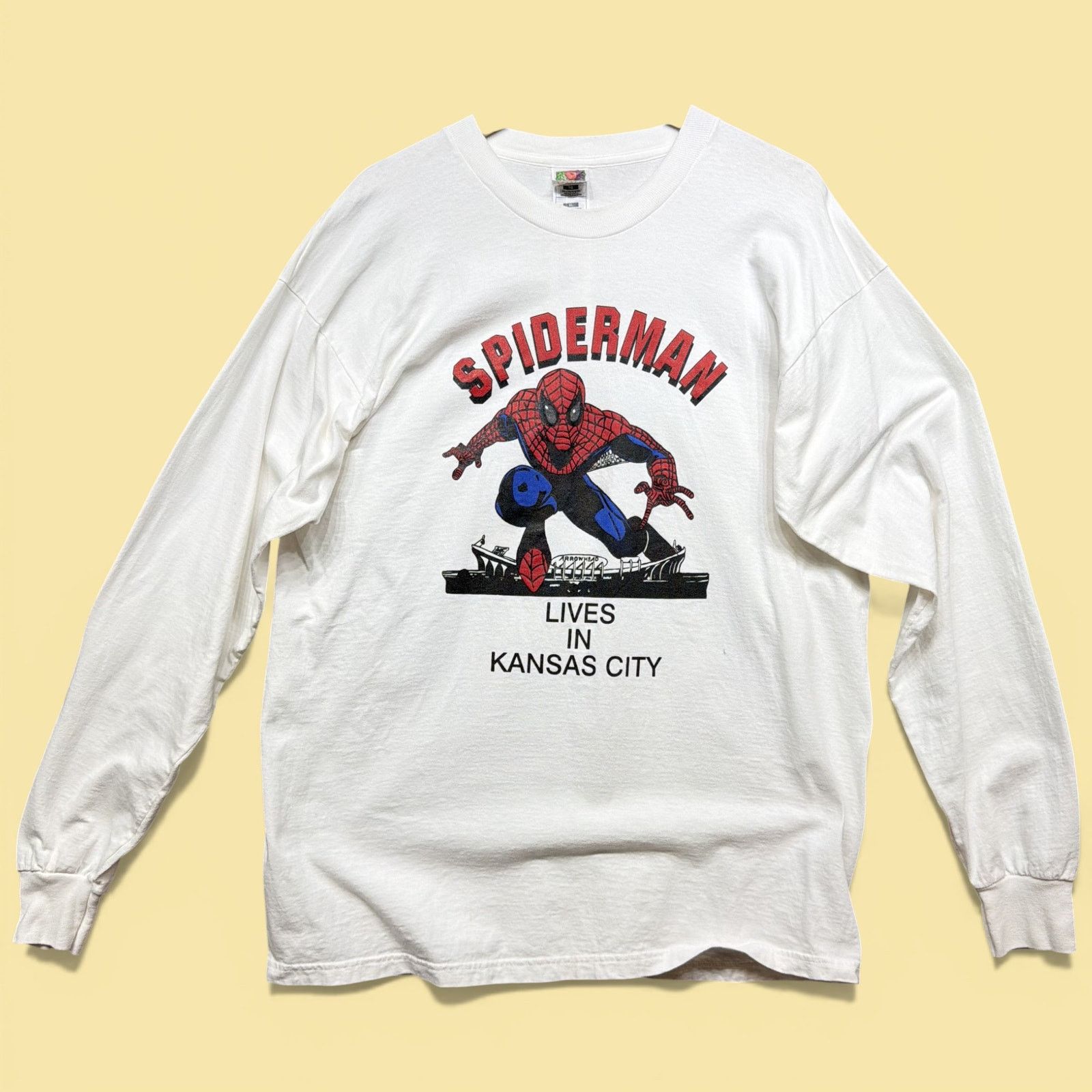 Fruit Of The Loom Vintage Andre Rison Kansas City Spiderman 90s T Shirt Xl Hoodie, Sweatshirt | PodTeesHub.com