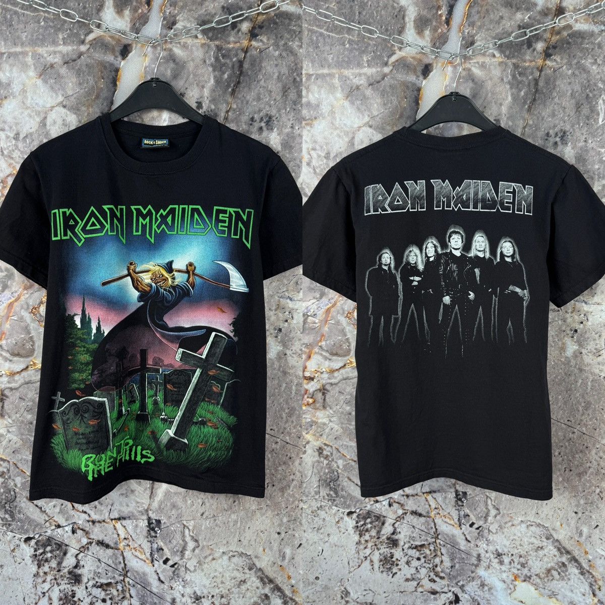Iron Maiden Men S Iron Maiden Vintage Style Band Tee Black Size Medium Hoodie, Sweatshirt | PodTeesHub.com