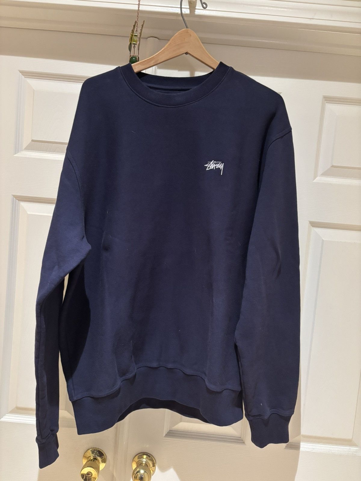 Stussy Navy Crewneck Xl Mint T-Shirts, Hoodie, Sweatshirt | PodTeesHub.com