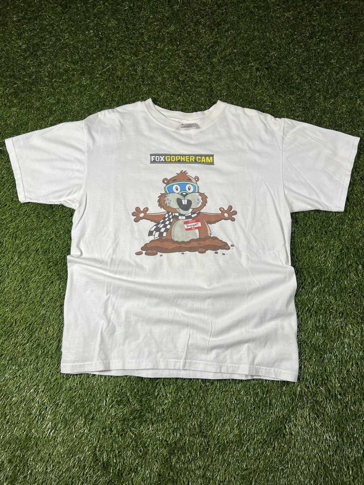 Vintage Y2k Nascar Racing Digger The Gopher Graphic Tee Hoodie, Sweatshirt | PodTeesHub.com