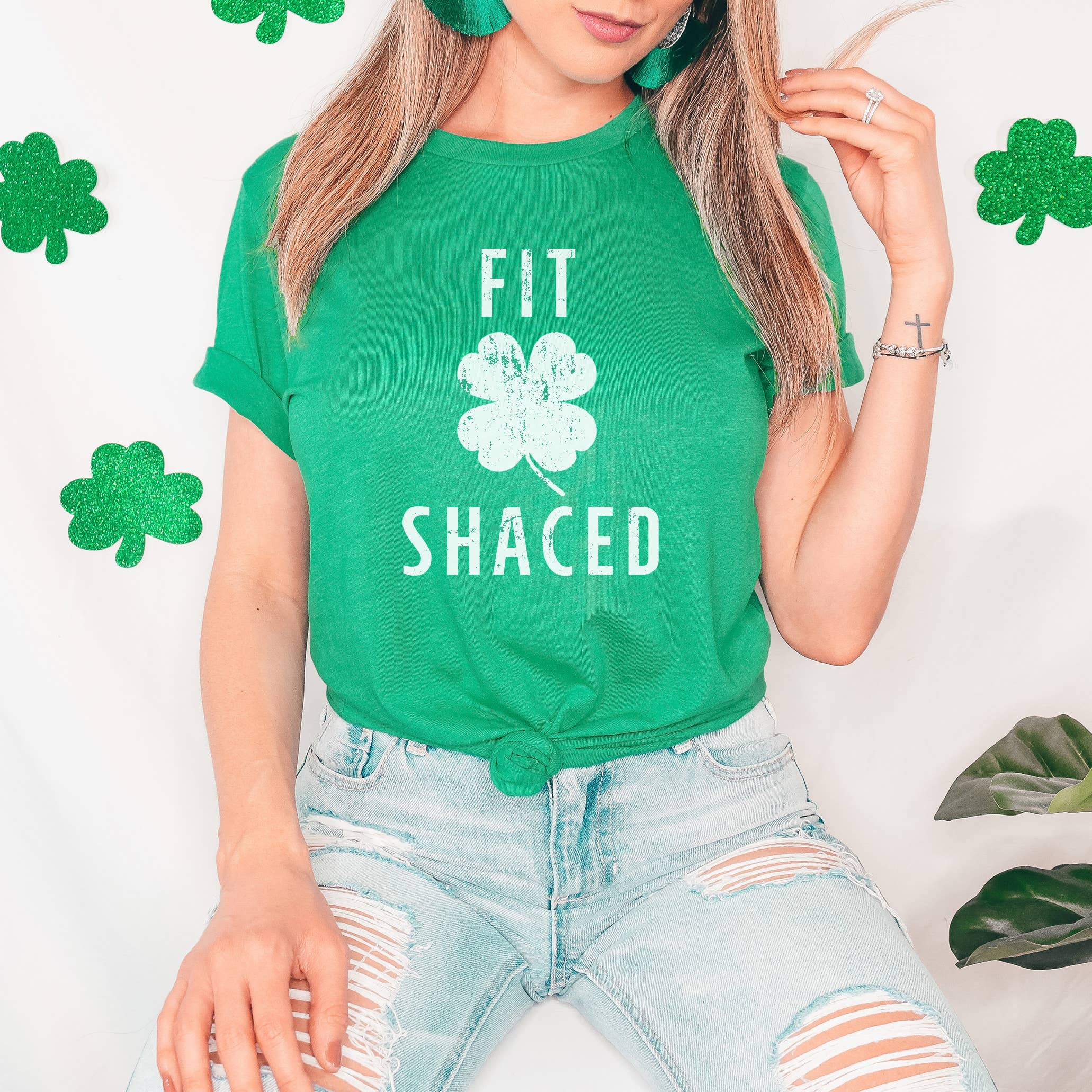 Fit Shaced Funny St Patrick's Day Shirt, St. Patrick Hoodie, Sweatshirt | PodTeesHub.com