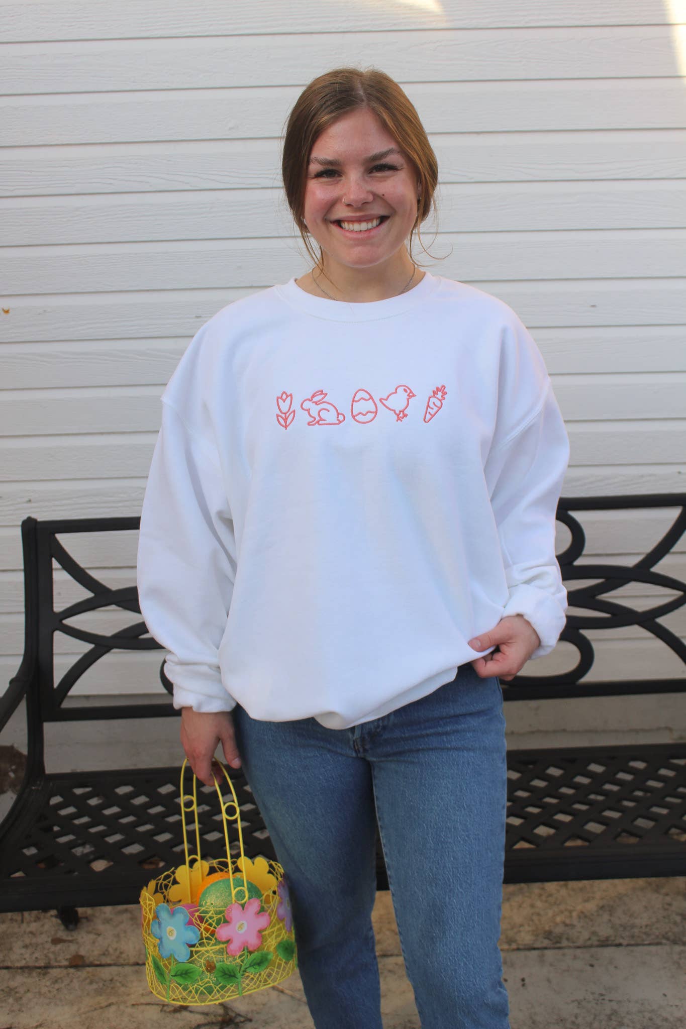 Easter Things Embroidered Sweater T-Shirts, Hoodie, Sweatshirt | PodTeesHub.com