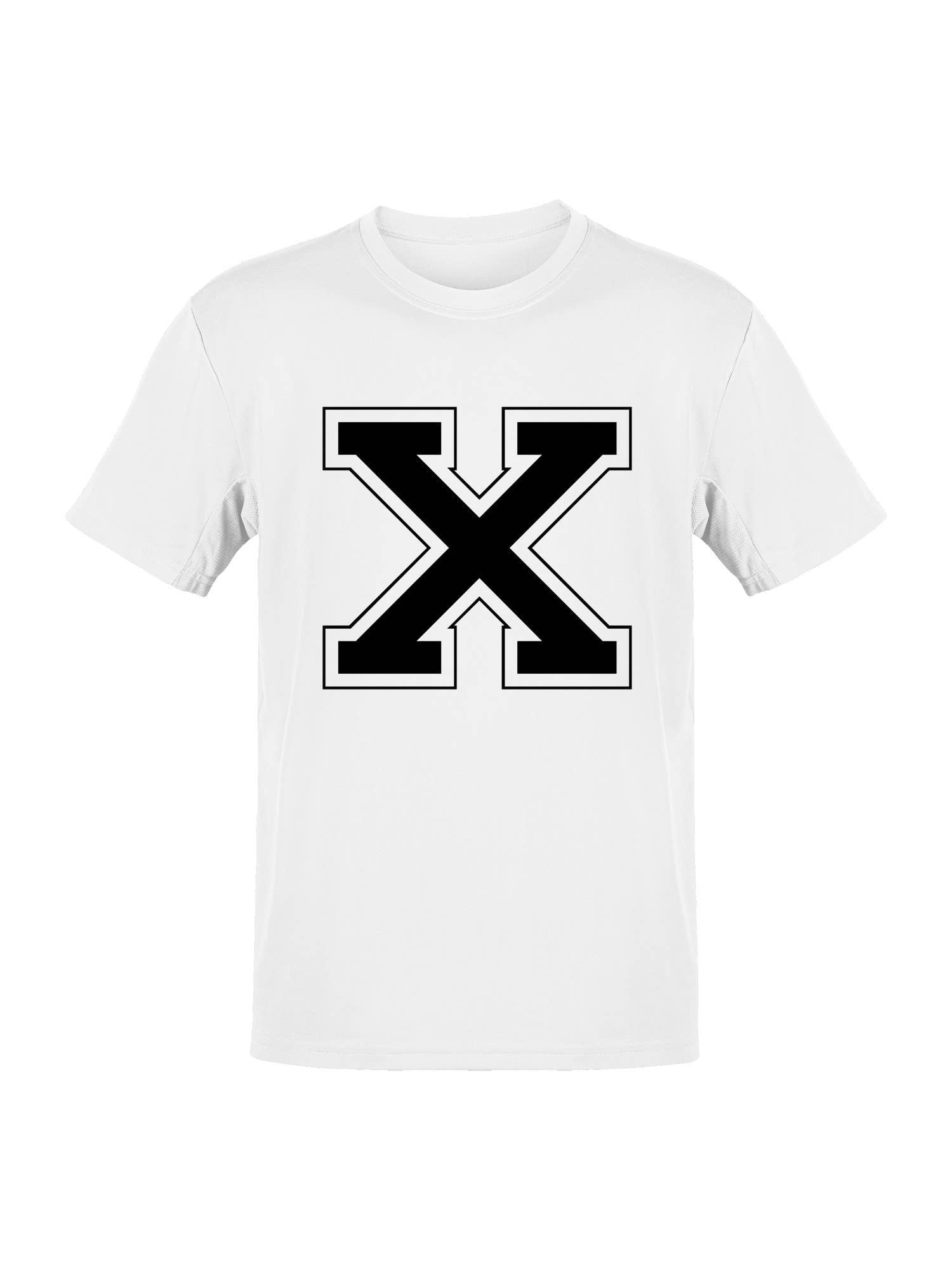 College Varsity Letter X Unisex T-Shirt Women's T-Shirt Hoodie, Sweatshirt | PodTeesHub.com