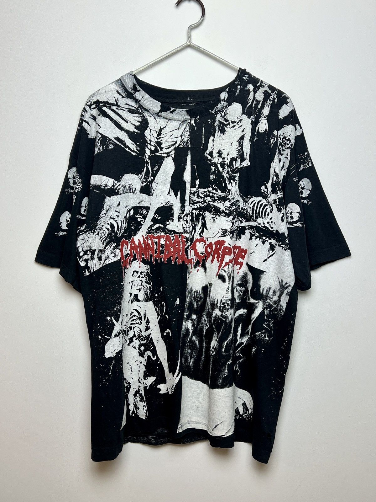 Band Tees Cannibal Corpse Y2k Vintage Thrashed T Shirt Hoodie, Sweatshirt | PodTeesHub.com