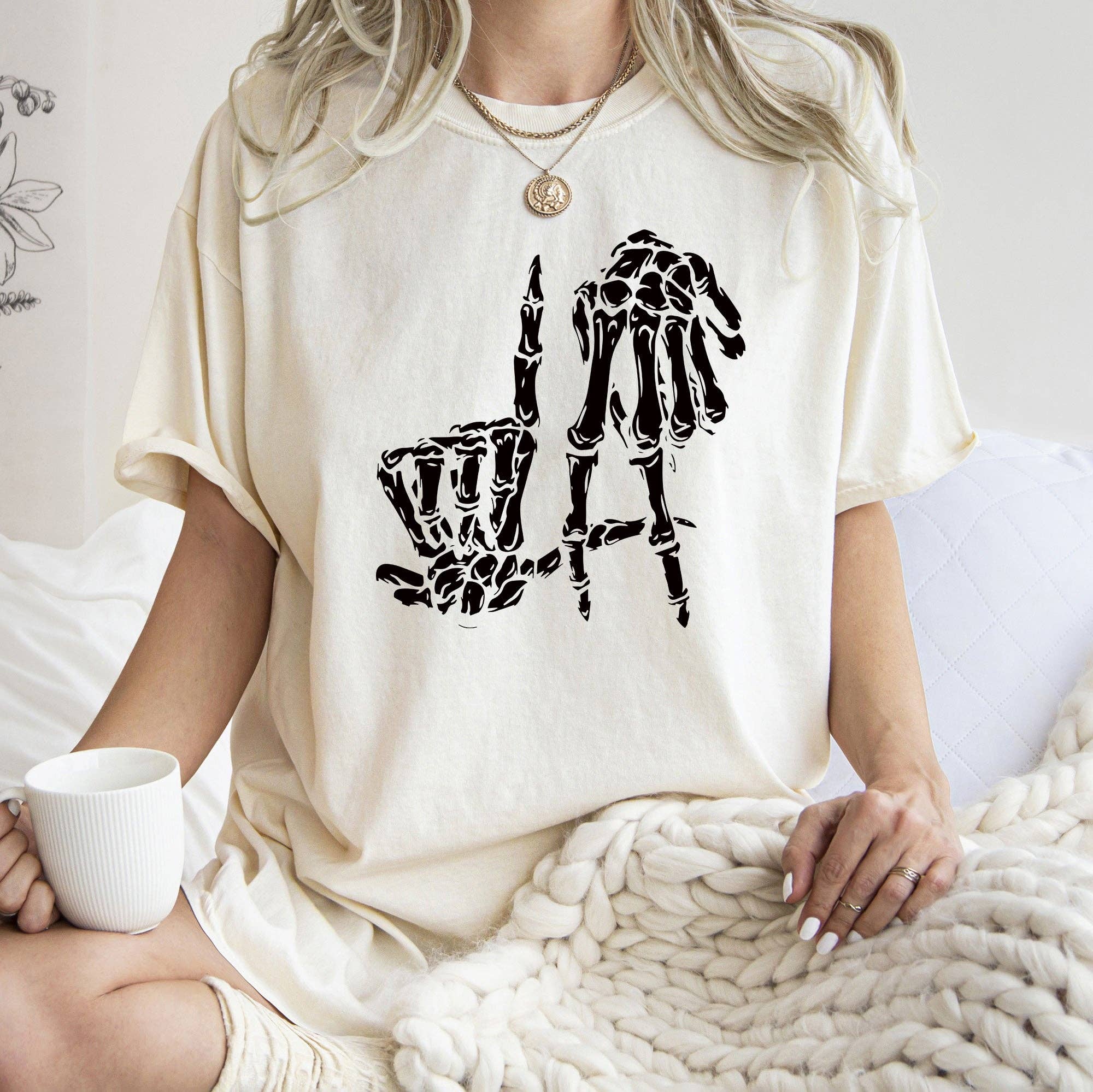 La Skeleton Retro Halloween T-Shirt Black Print Hoodie, Sweatshirt | PodTeesHub.com