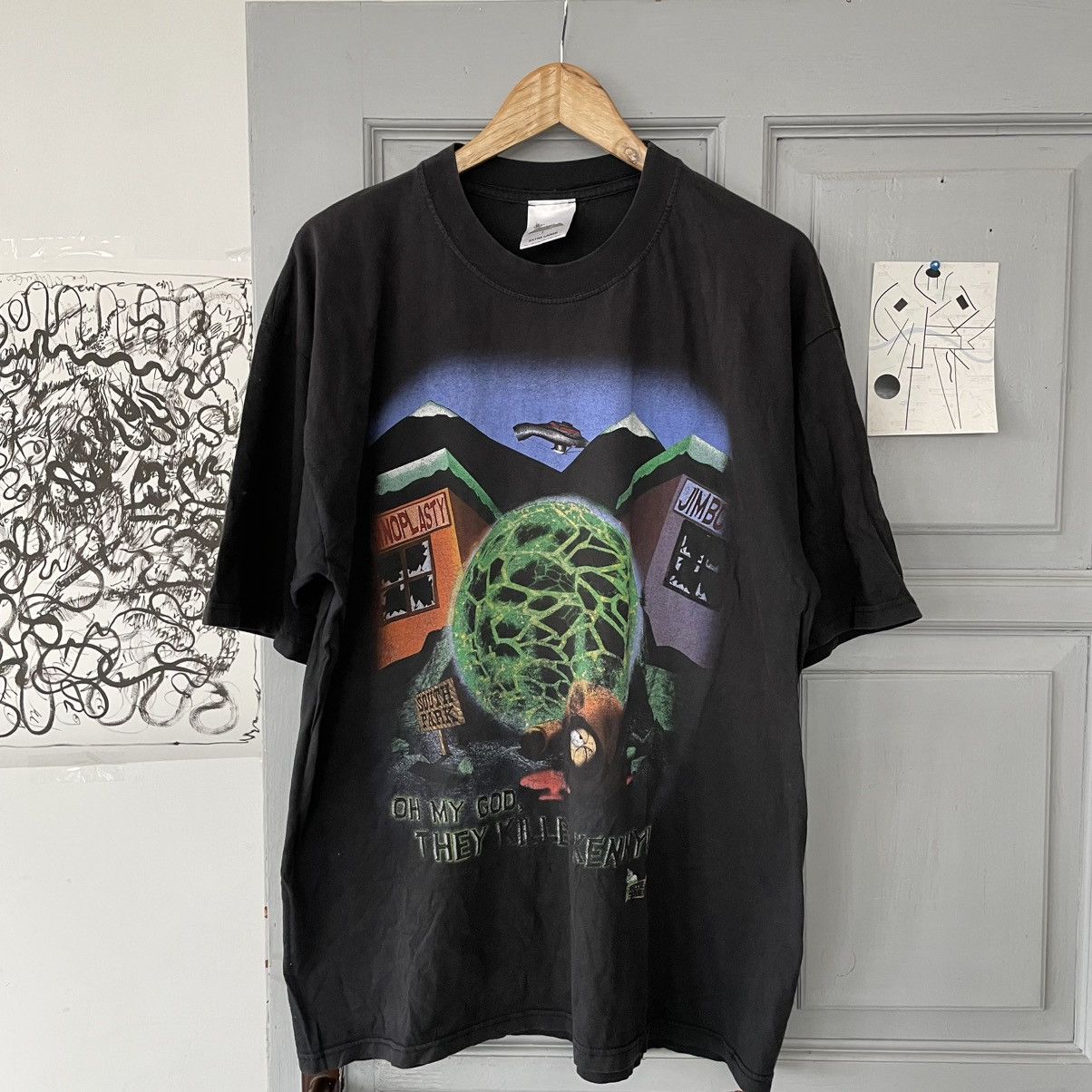 Vintage South Park Oh My God They Killed Kenny T Shirt Hoodie, Sweatshirt | PodTeesHub.com