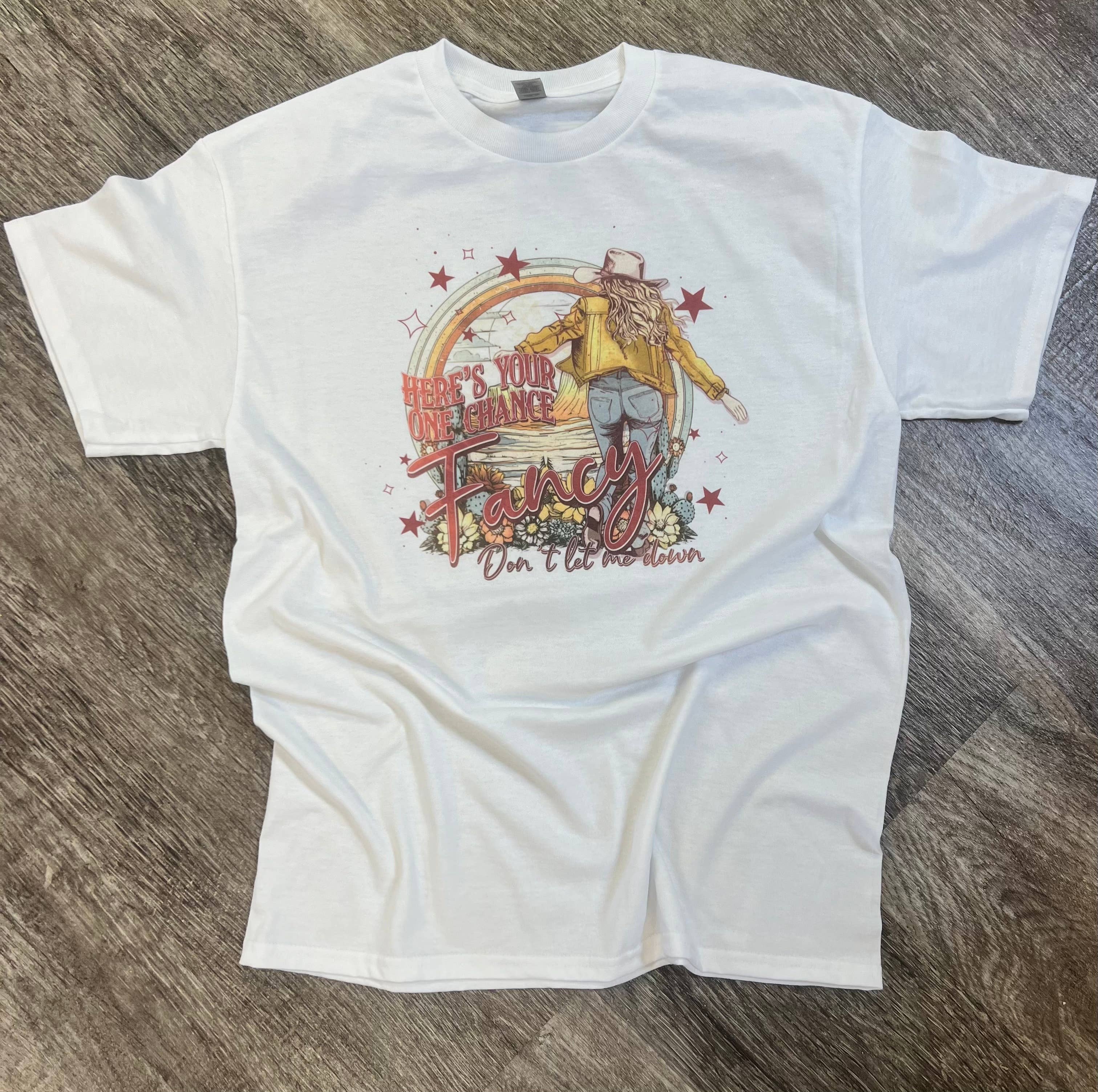Here’S Your One Chance Fancy On White Tee Hoodie, Sweatshirt | PodTeesHub.com