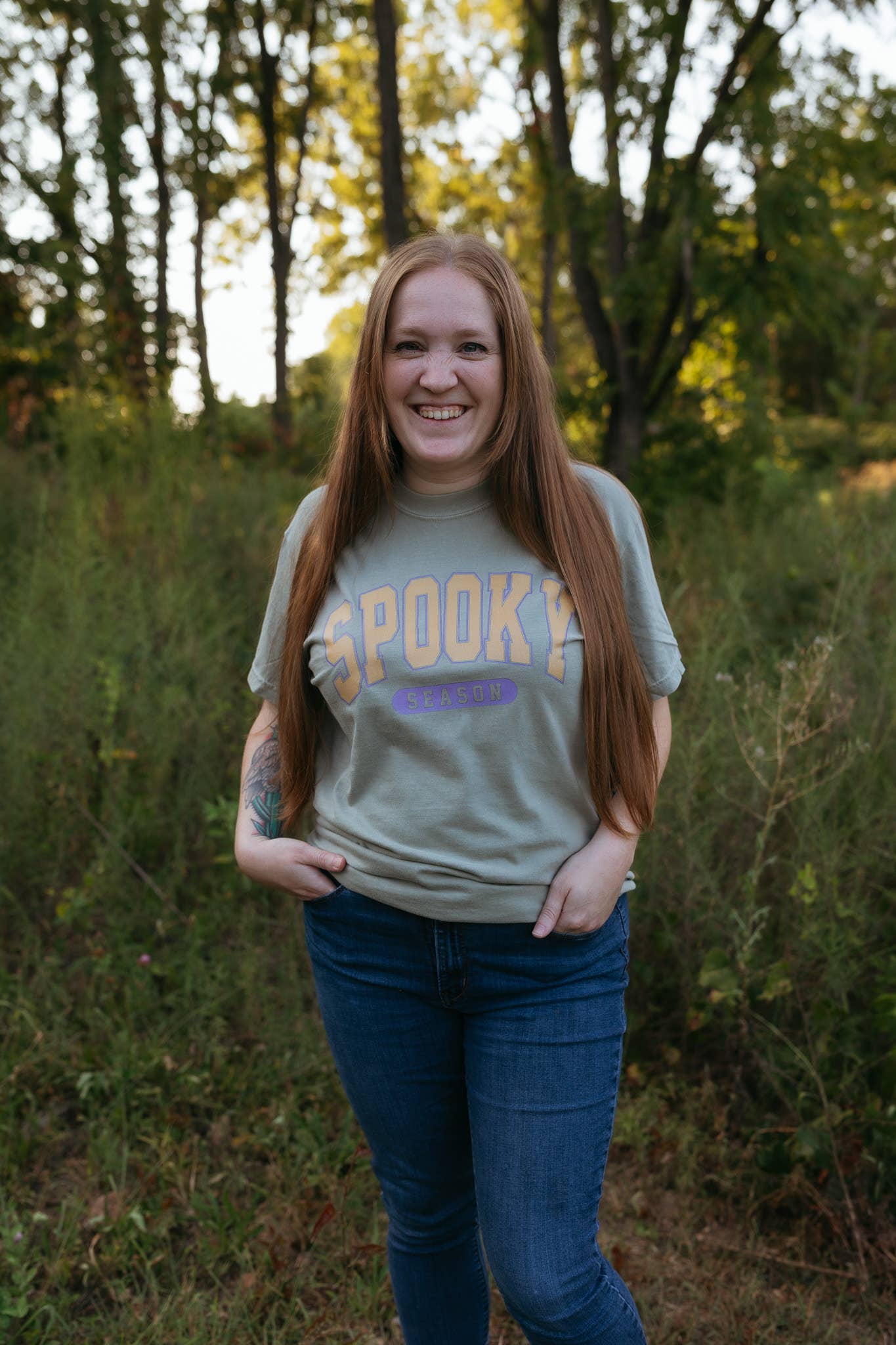 Spooky Season Fall Graphic Tee - Halloween Tee Hoodie, Sweatshirt | PodTeesHub.com