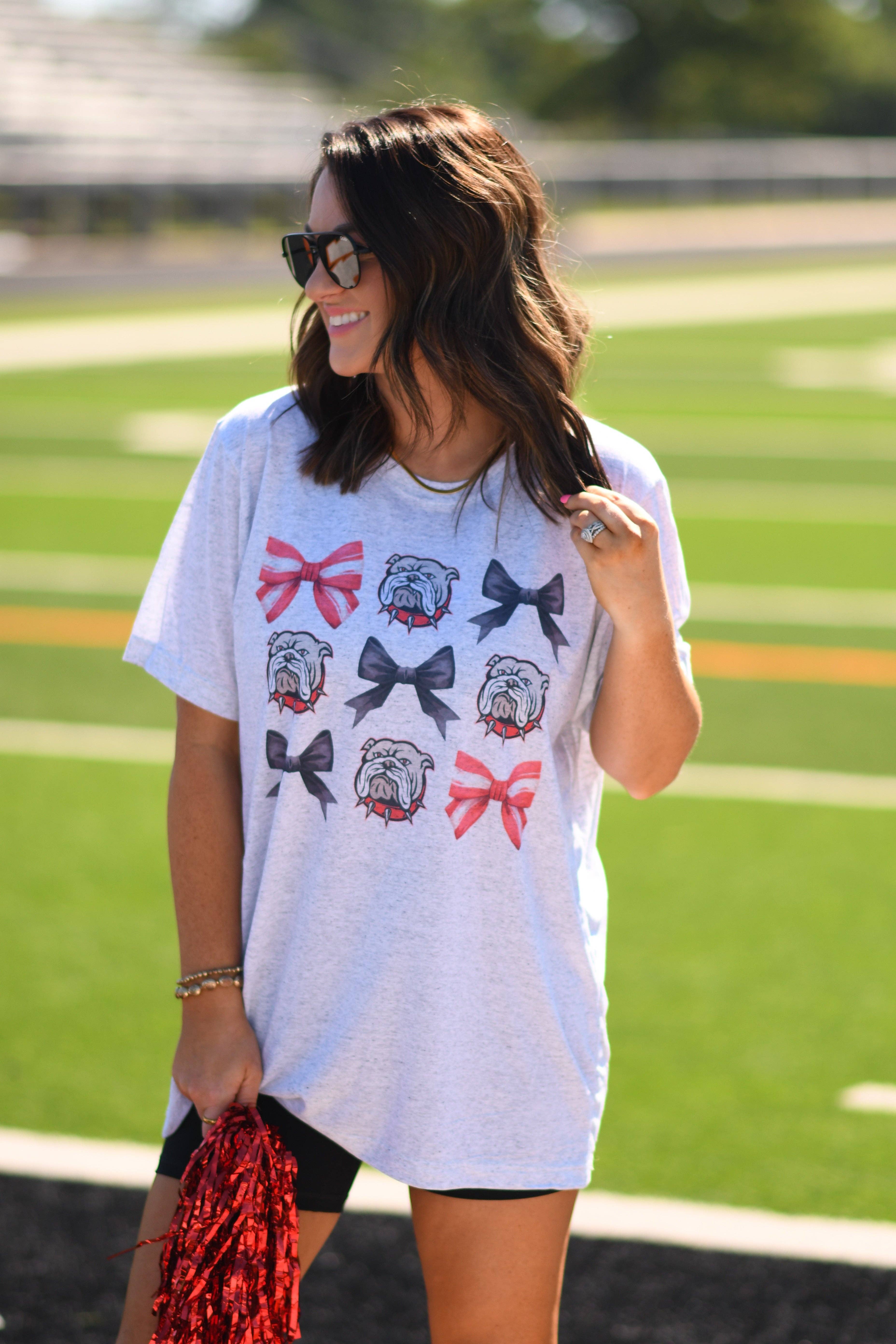 Bulldogs and Bows Tee Hoodie, Sweatshirt | PodTeesHub.com