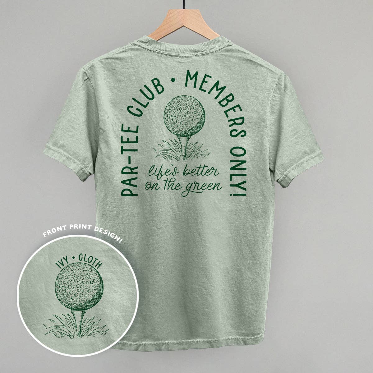 Par-Tee Club (Back Print) Hoodie, Sweatshirt | PodTeesHub.com