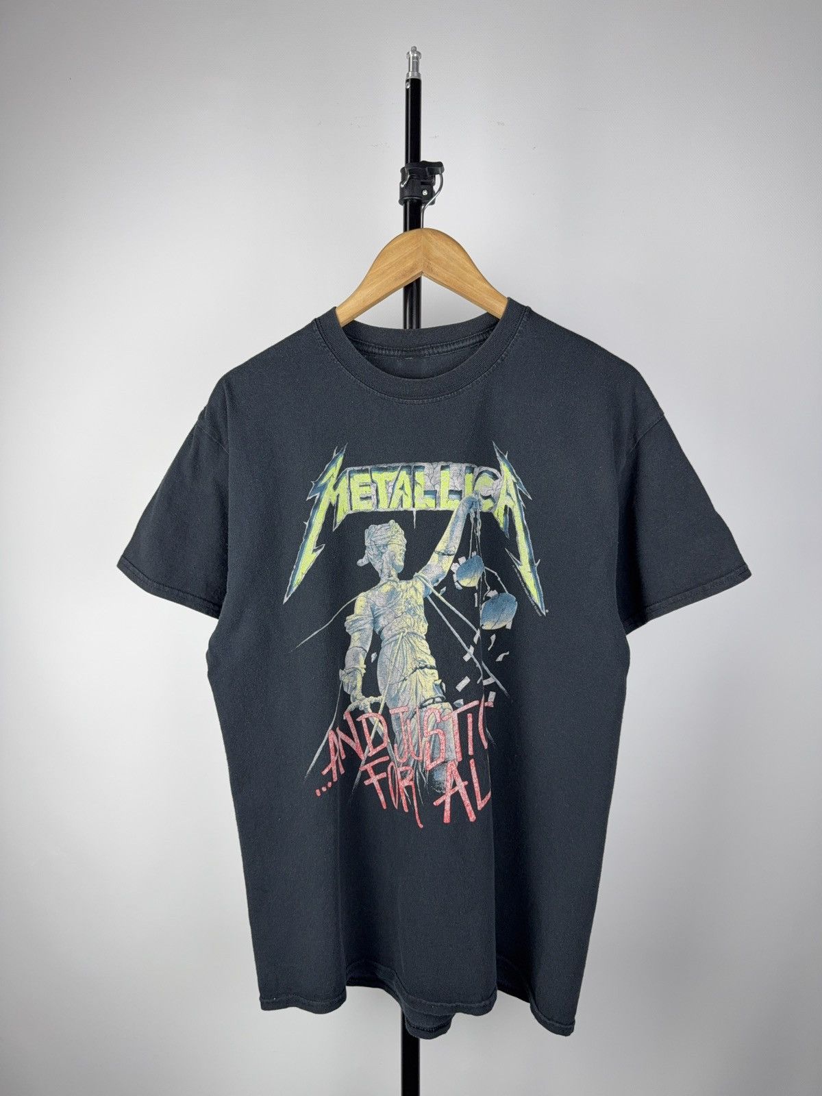 X Vintage Metallica Justice For All Vintage Tee 1994 2006 Double Print Hoodie, Sweatshirt | PodTeesHub.com