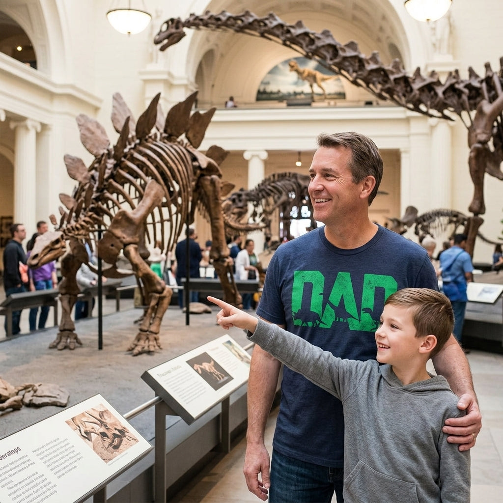 Dad Dinos Men's T Shirt