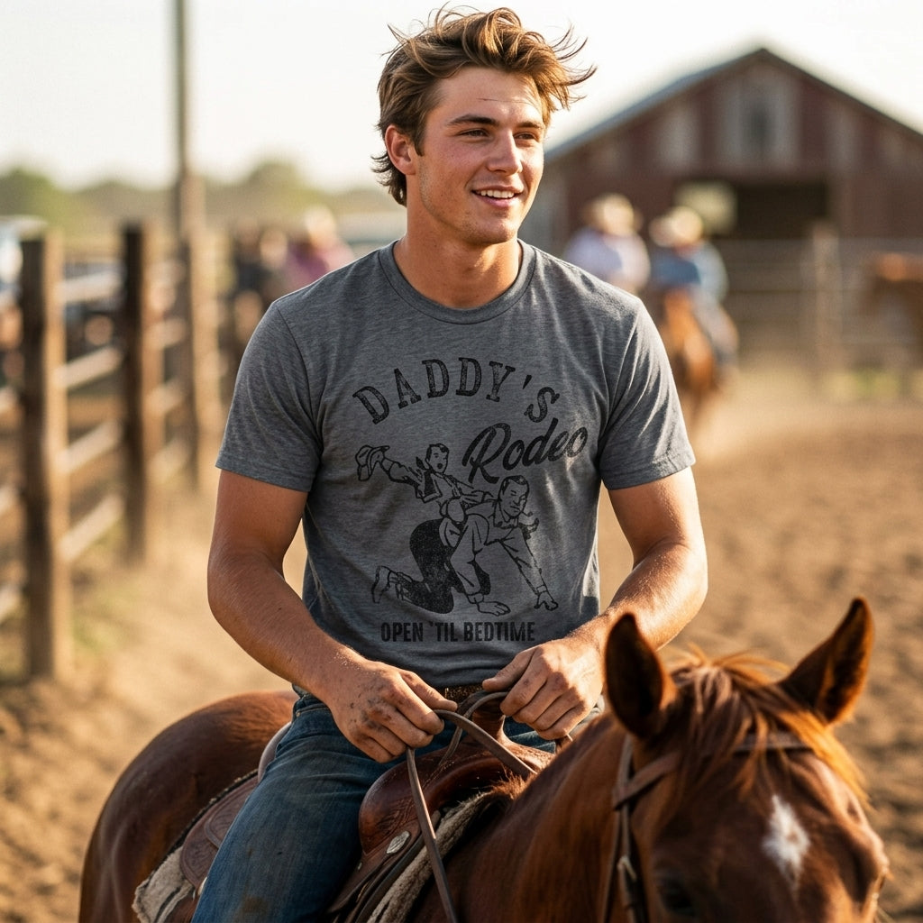 Daddys Rodeo Open Til Bedtime Men's T Shirt