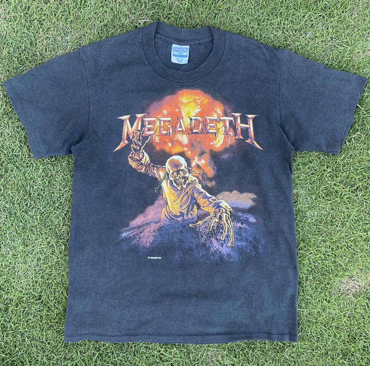 Megadeth X Vintage Vintage 80 S Megadeth Peace Sells But Who S Buying T Shirt Hoodie, Sweatshirt | PodTeesHub.com
