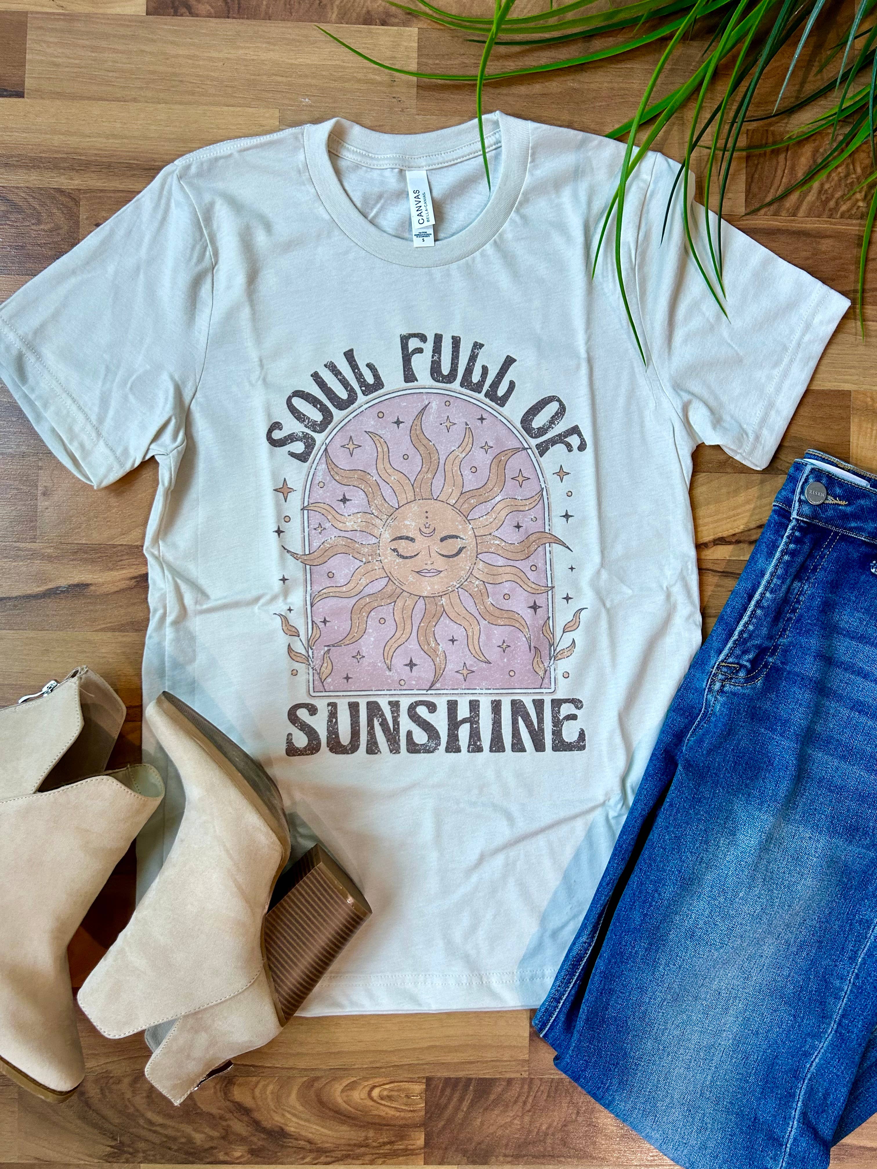 Soul Full of Sunshine Graphic Tee Hoodie, Sweatshirt | PodTeesHub.com