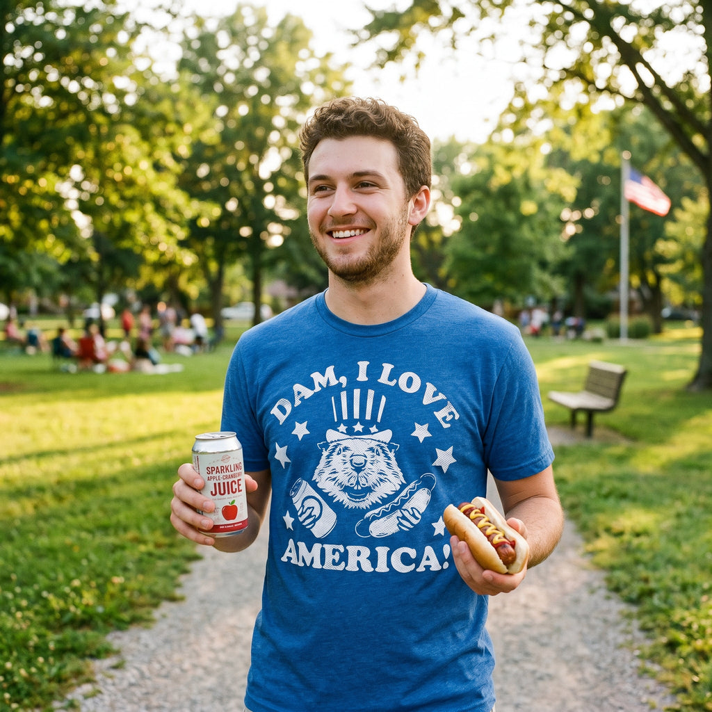 Dam I Love America Men's T Shirt