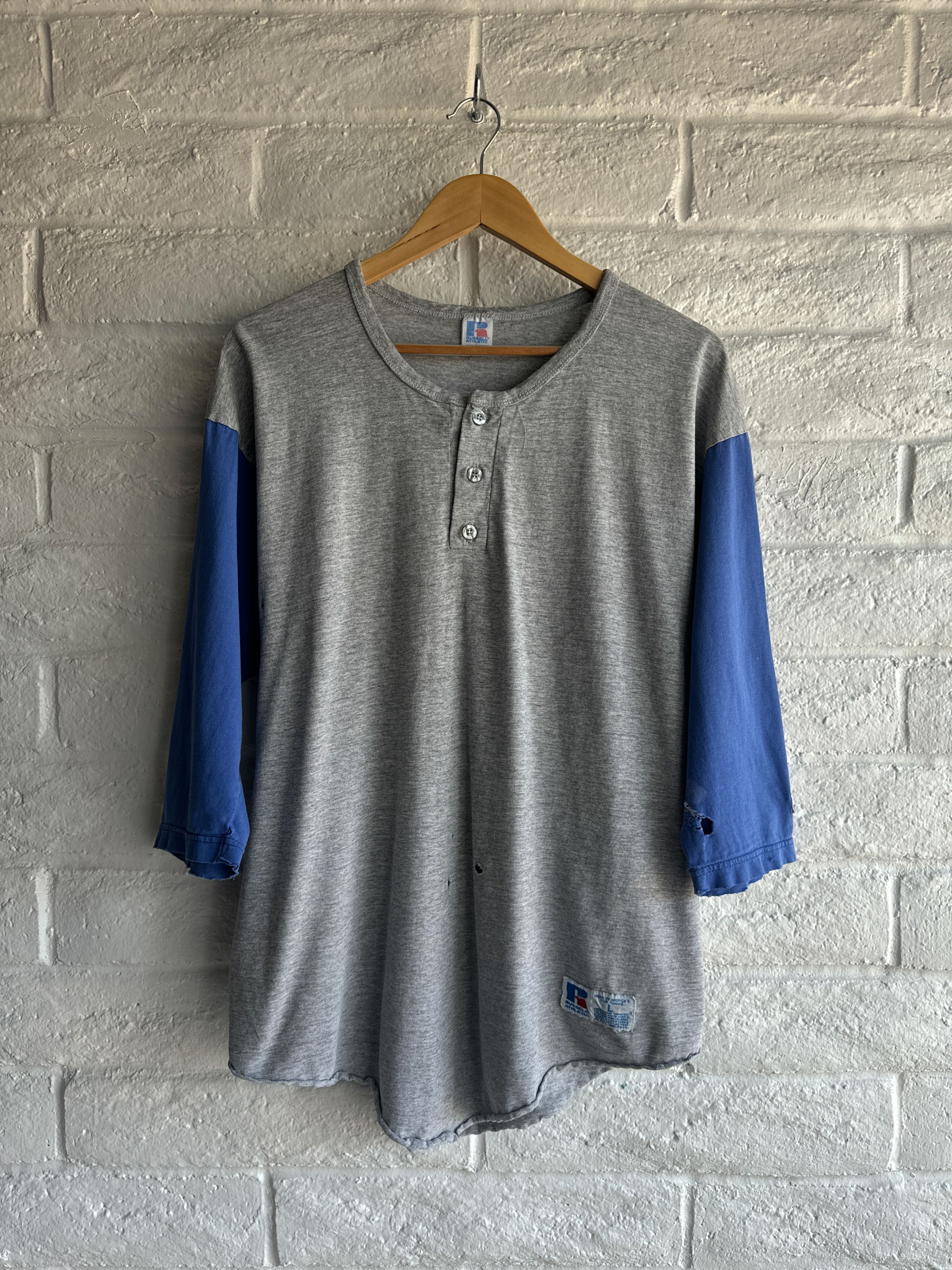 Russell Athletic Vintage 90s Russell Athletic Raglan Baseball T Shirt Men S L Hoodie, Sweatshirt | PodTeesHub.com
