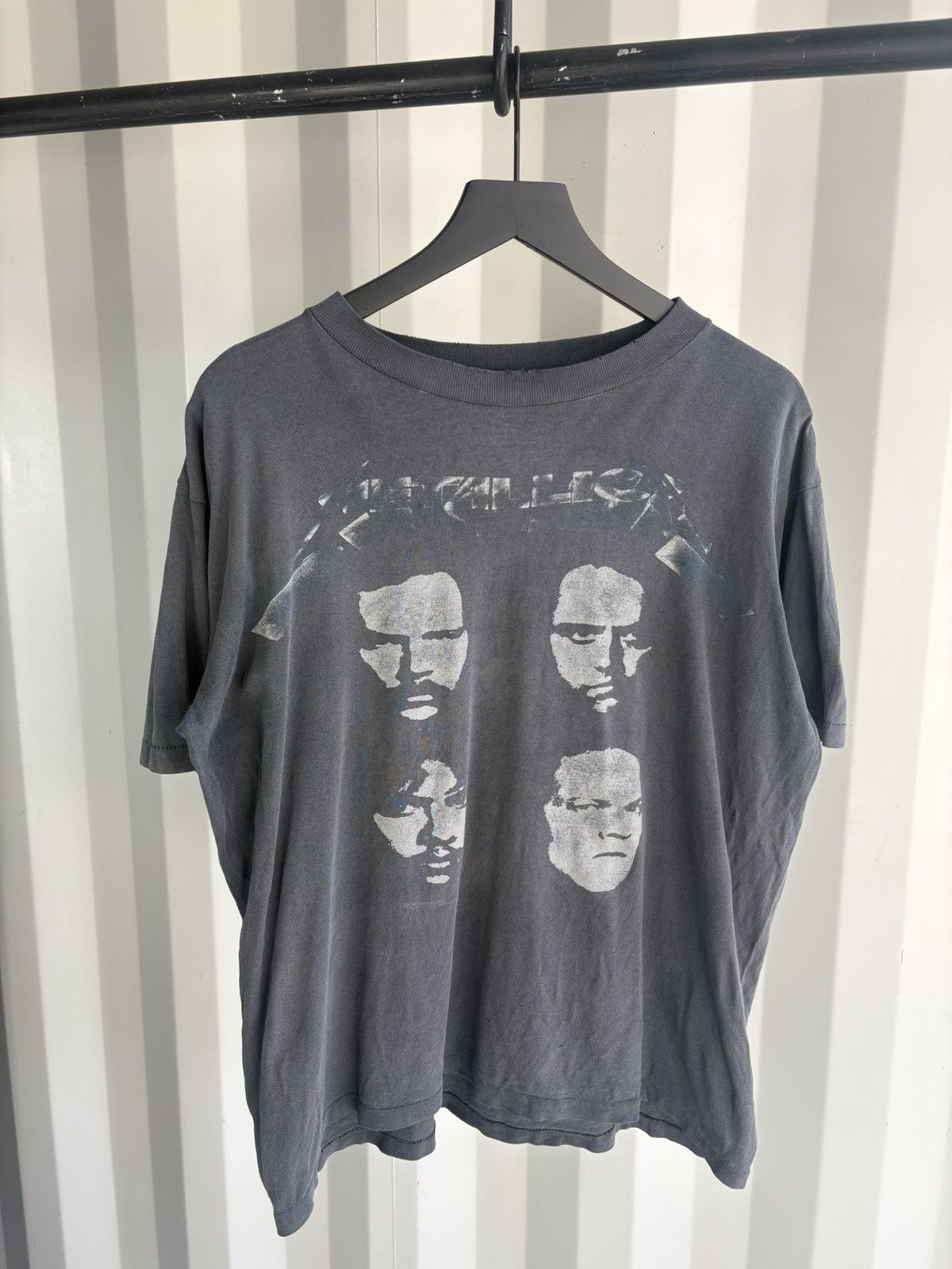 Band Tees Metallica 1991 Thrashed Distressed Faded Erd Grunge Wcc Hoodie, Sweatshirt | PodTeesHub.com