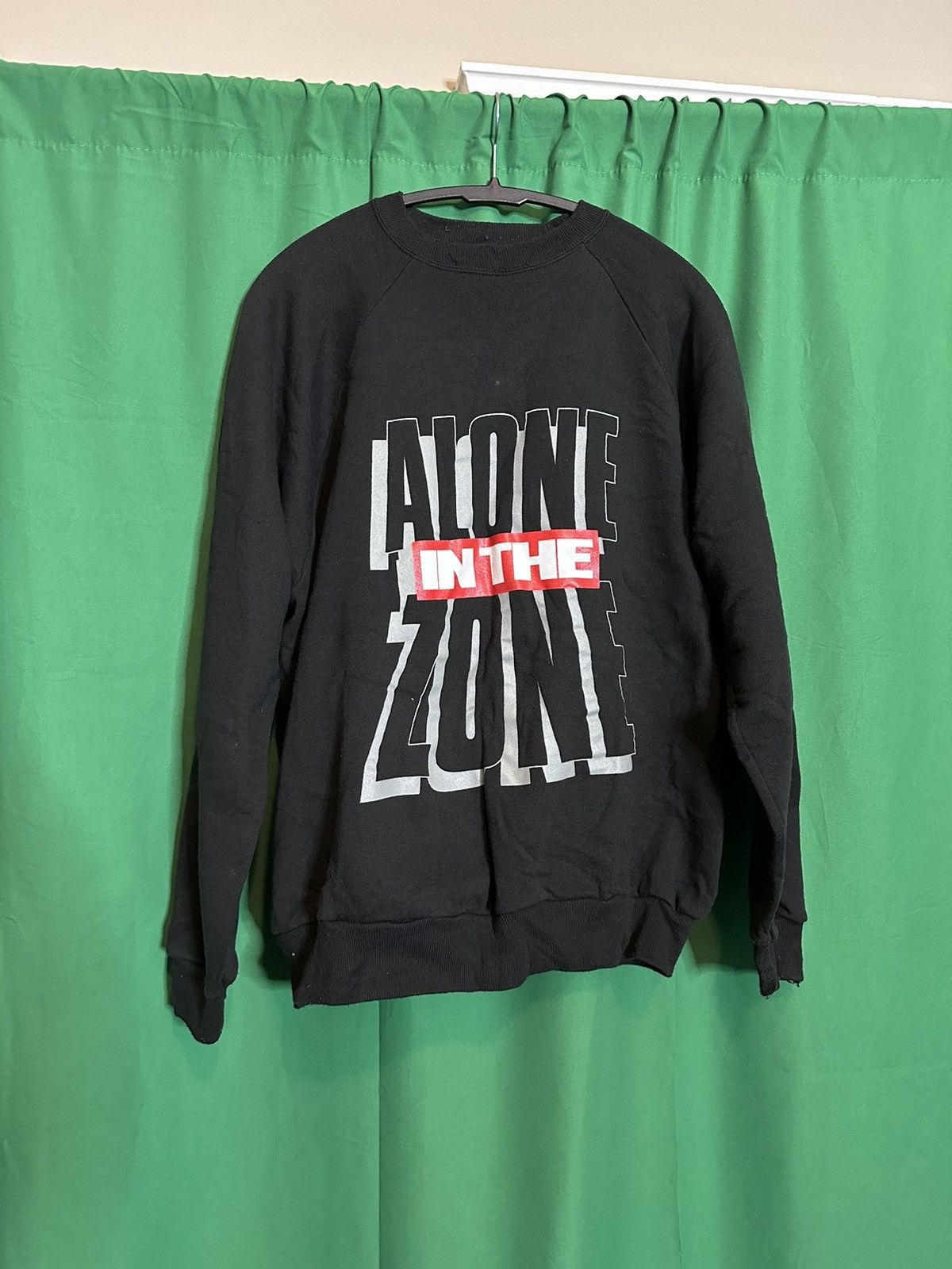 Hanes Alone In The Zone Graphic Sweatshirt 90s Vintage Usa Made T-Shirts, Hoodie | PodTeesHub.com