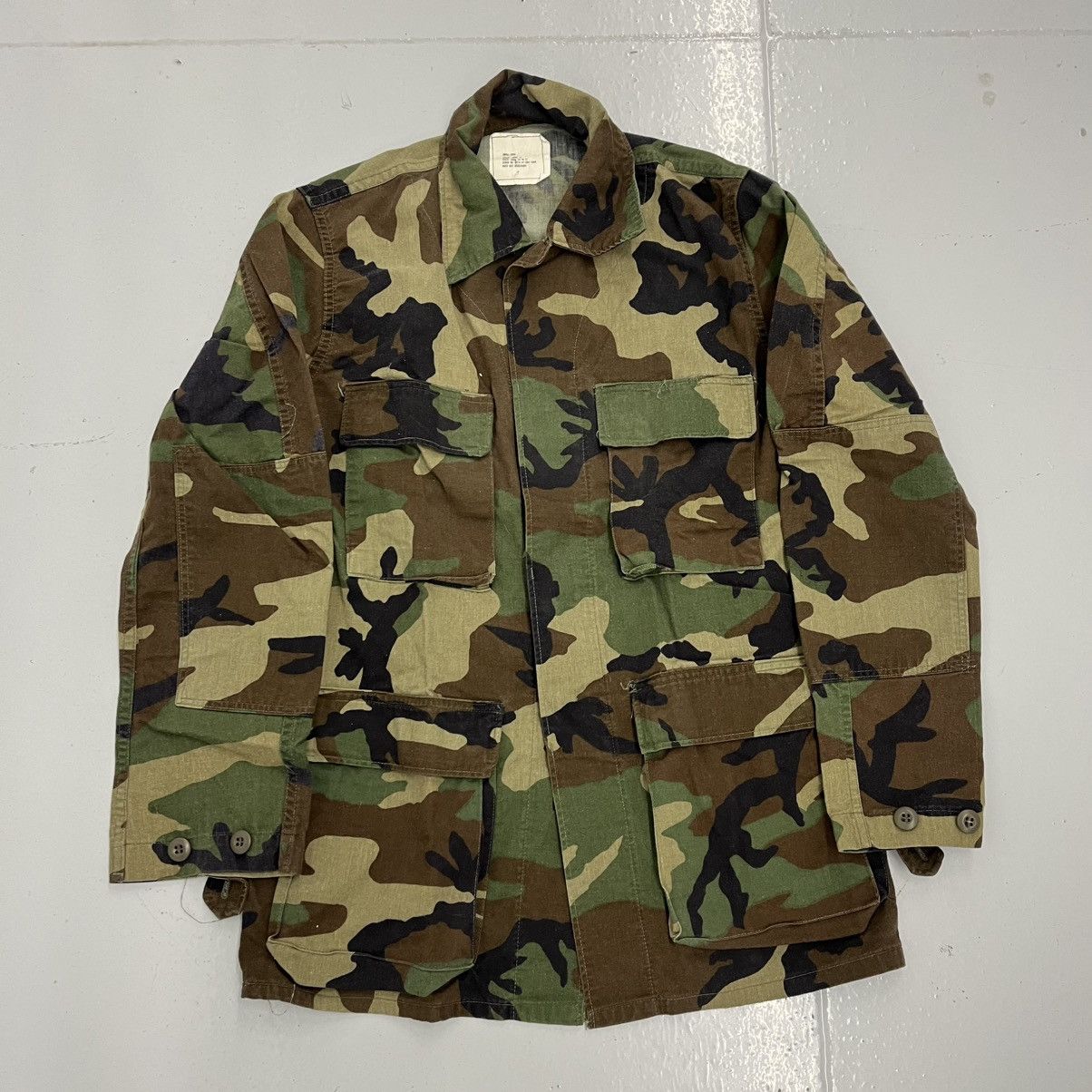 Other Vintage 80s Us Army Woodland Camo Canvas Utility Chore Shirt Hoodie, Sweatshirt | PodTeesHub.com