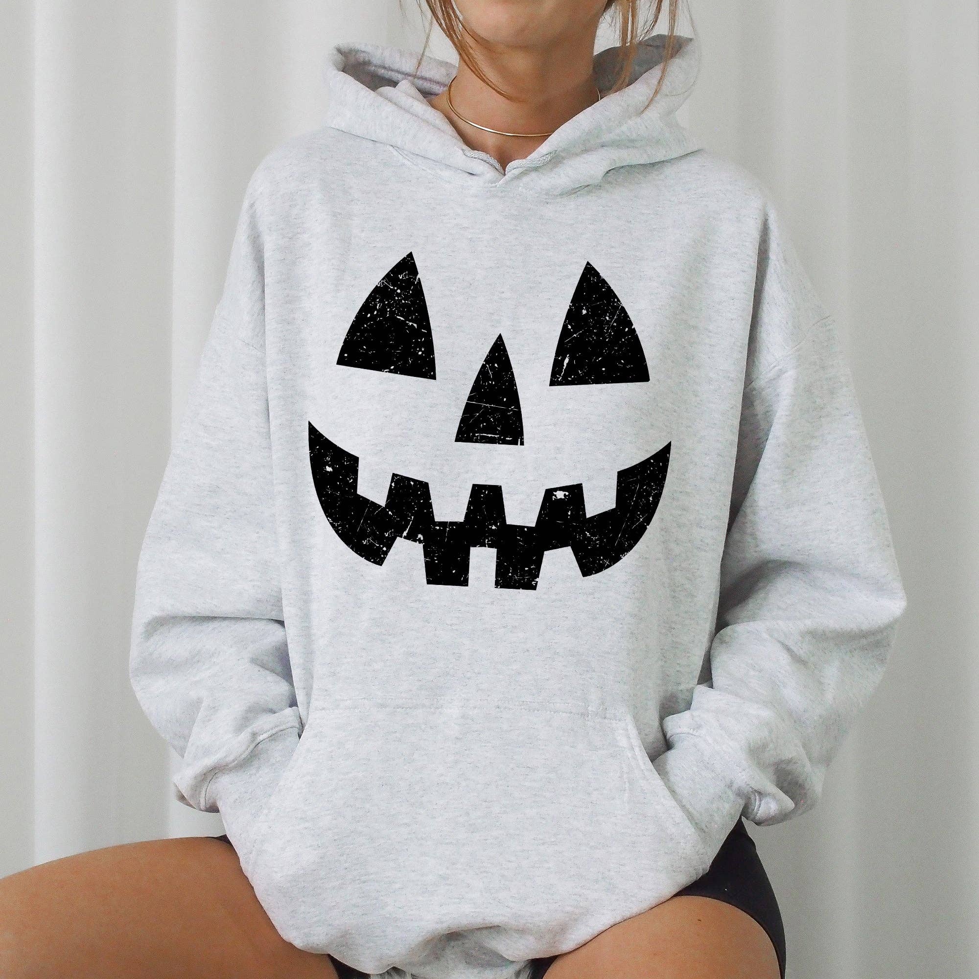 Jack-O-Lantern, Pumpkin Halloween Costume Hooded Sweatshirt T-Shirts, Hoodie | PodTeesHub.com