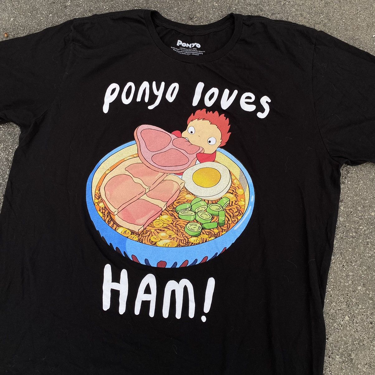 Vintage 2008 Ponyo Studio Ghibli Anime Tee Hoodie, Sweatshirt | PodTeesHub.com