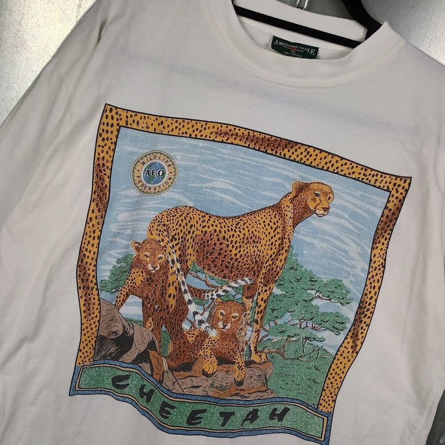 American Eagle Vintage Cheetah Animal Nature T Shirt Large Hoodie, Sweatshirt | PodTeesHub.com