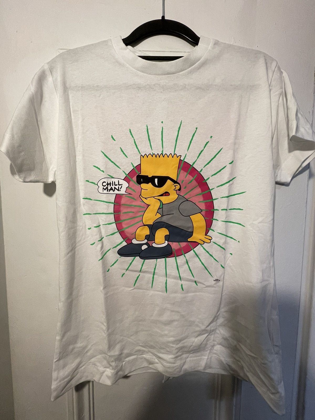 The Simpsons Off White Bart Glasses Tee Hoodie, Sweatshirt | PodTeesHub.com