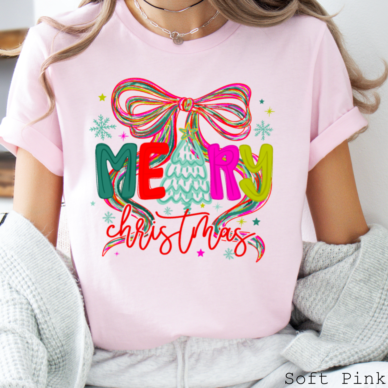 Merry Christmas Christmas 2025 Graphic Tee | Bella Canvas Hoodie, Sweatshirt | PodTeesHub.com