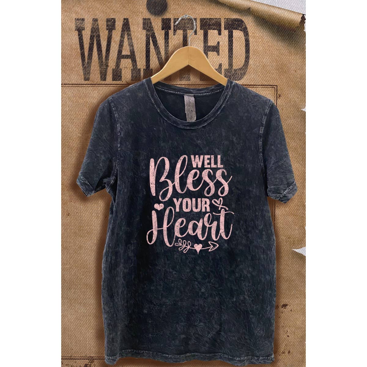 Bless Your Heart Vintage  Mineral Wash Vintage  Graphic  Tee Hoodie, Sweatshirt | PodTeesHub.com