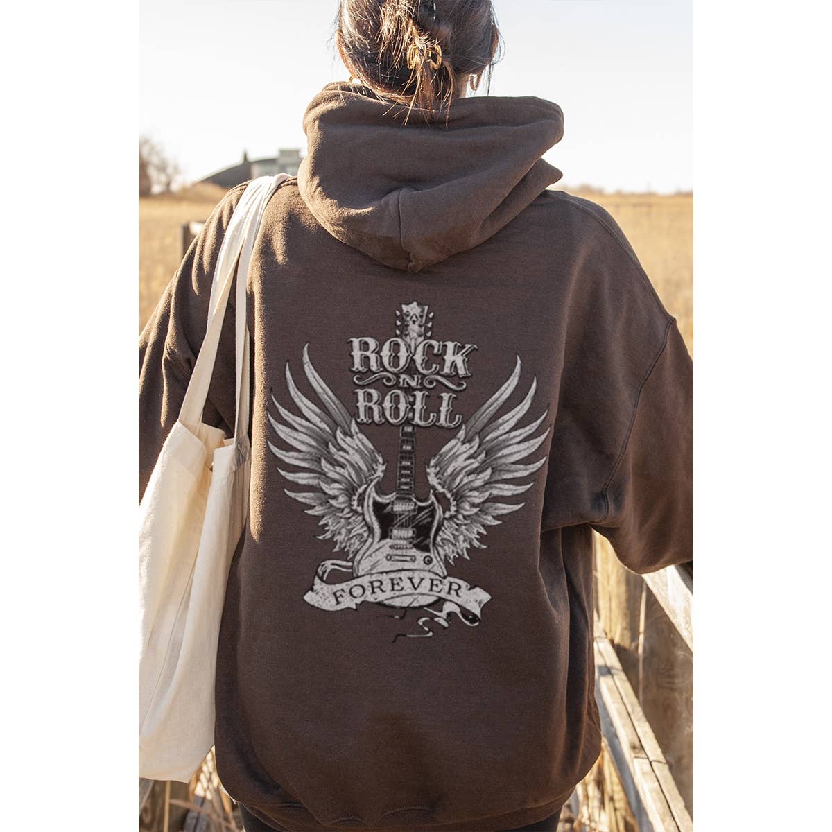 Rock and Roll  Vintage Graphic  Hoodie T-Shirts, Sweatshirt | PodTeesHub.com